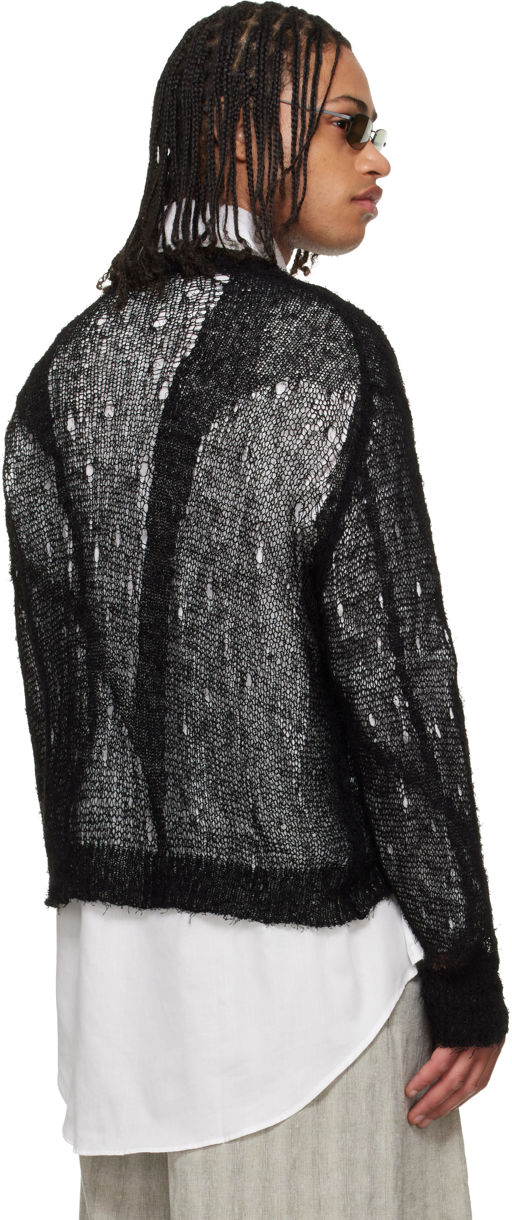 OUR LEGACY: Black Slow V-Neck Sweater | SSENSE