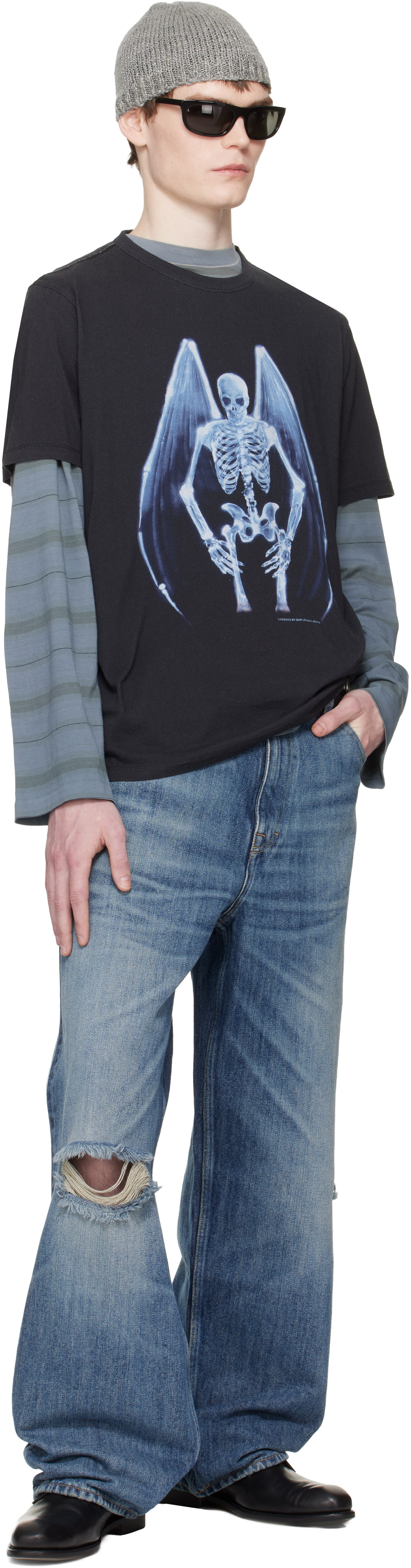 OUR LEGACY: ブラック New Box Tシャツ | SSENSE 日本