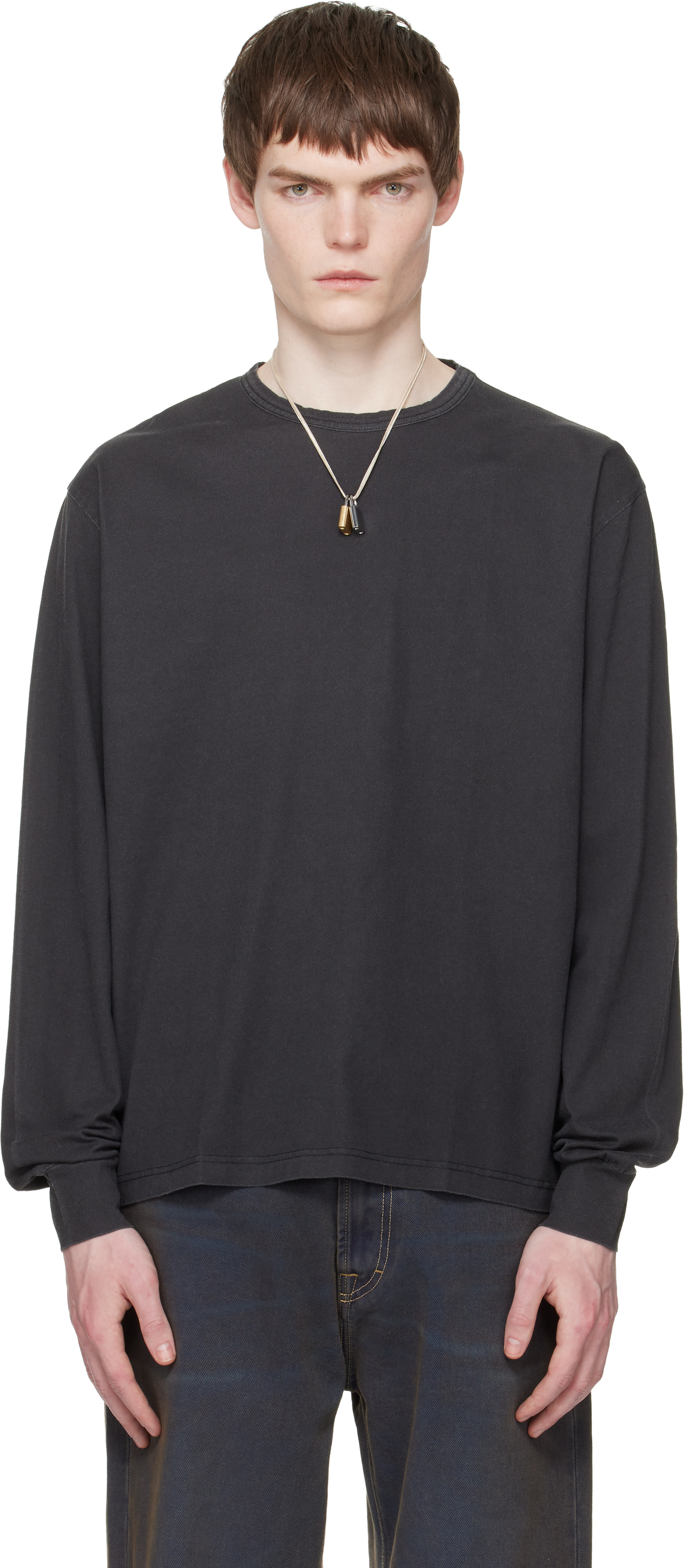 トップス OUR LEGACY L/S T-Shirts OUR LEGACY: Black Cruise Longsleeve T-shirt | SSENSE