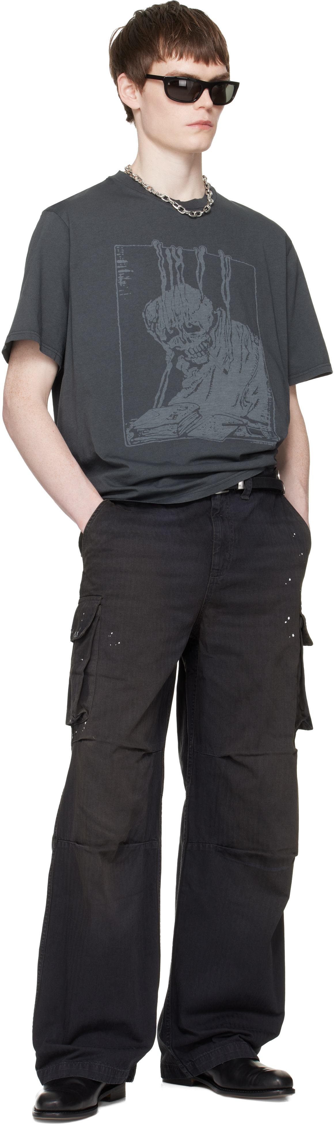 OUR LEGACY: グレー Box Tシャツ | SSENSE 日本