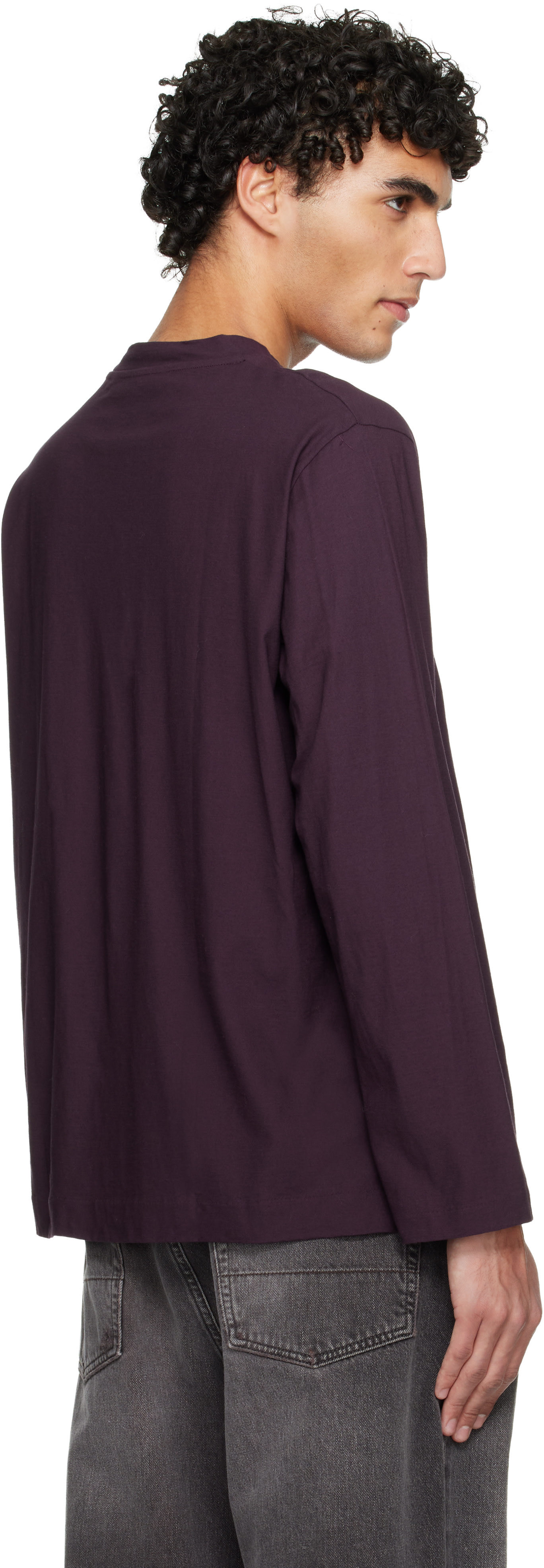 OUR LEGACY: Burgundy Box Longsleeve T-shirt | SSENSE