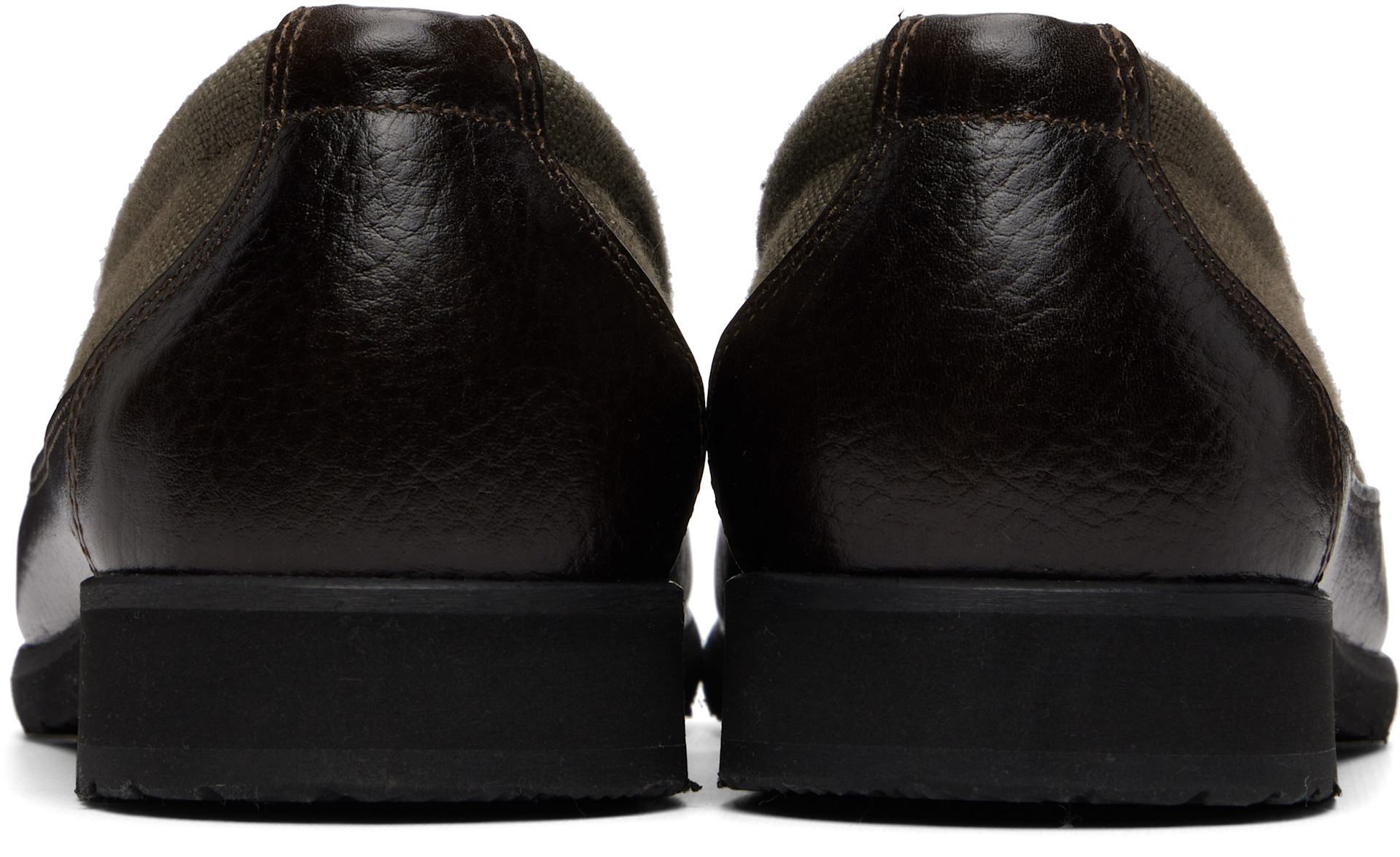 OUR LEGACY: カーキ Bohemian Slipper ローファー | SSENSE 日本