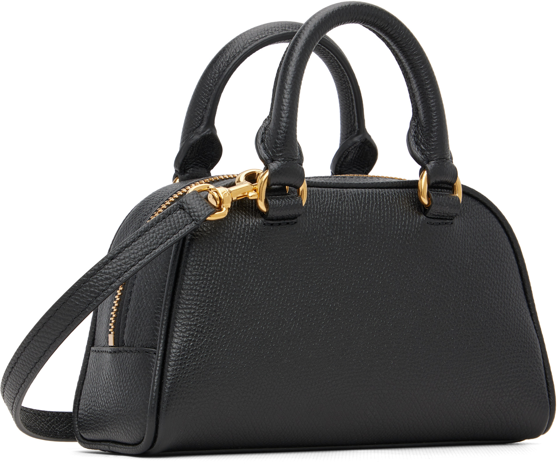 Valentino Garavani: Black Vlogo Signature Mini Dome Bag | SSENSE