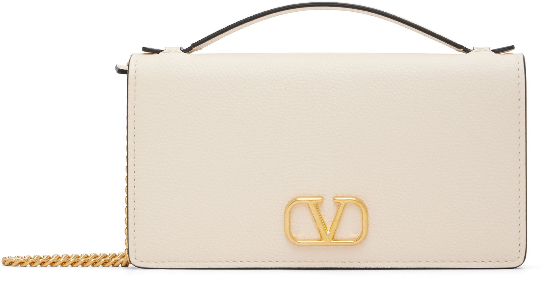 Valentino Garavani: Off-White Vlogo Signature Chain Wallet Bag