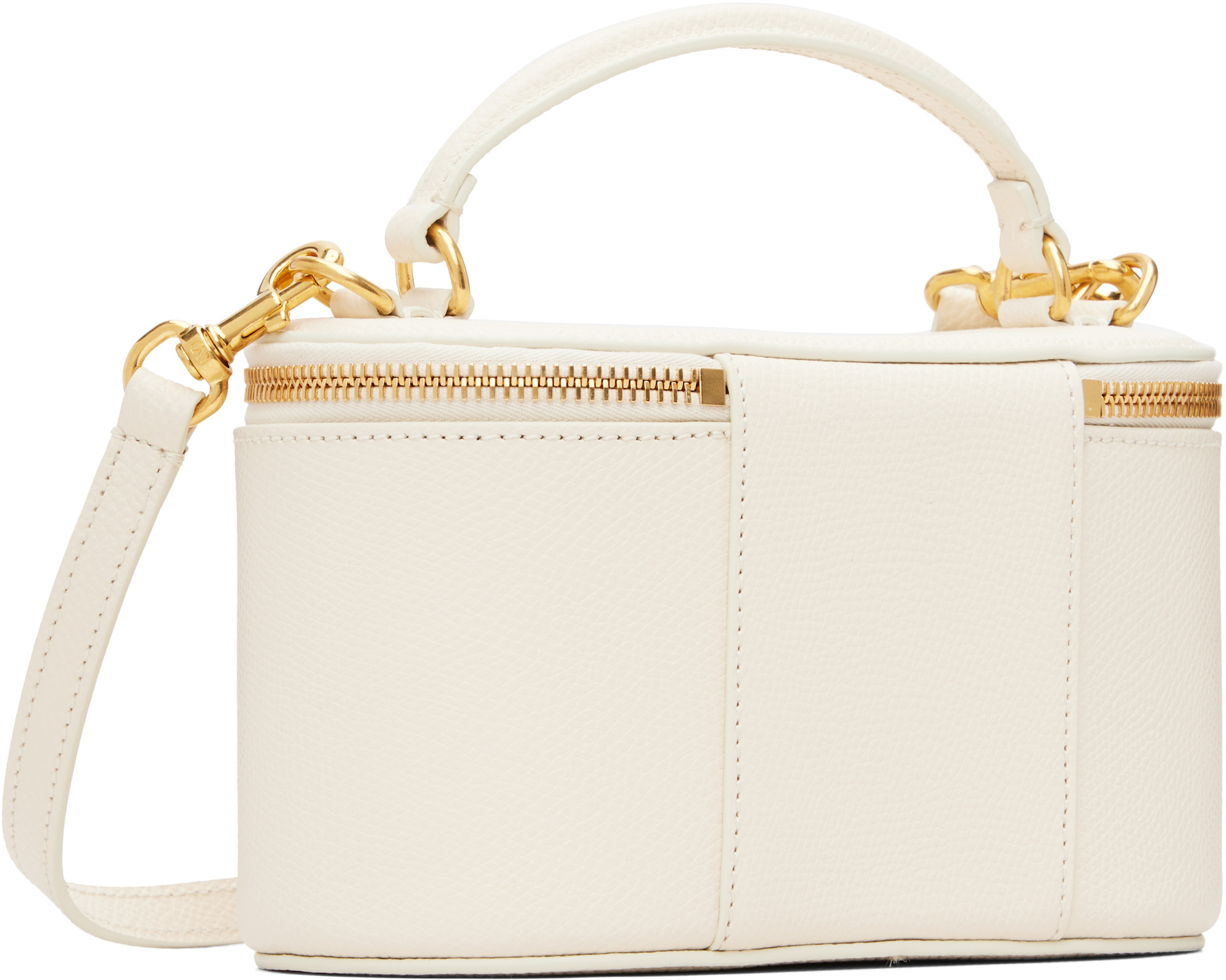 Valentino Garavani: Off-White Vlogo Signature Mini Vanity Bag