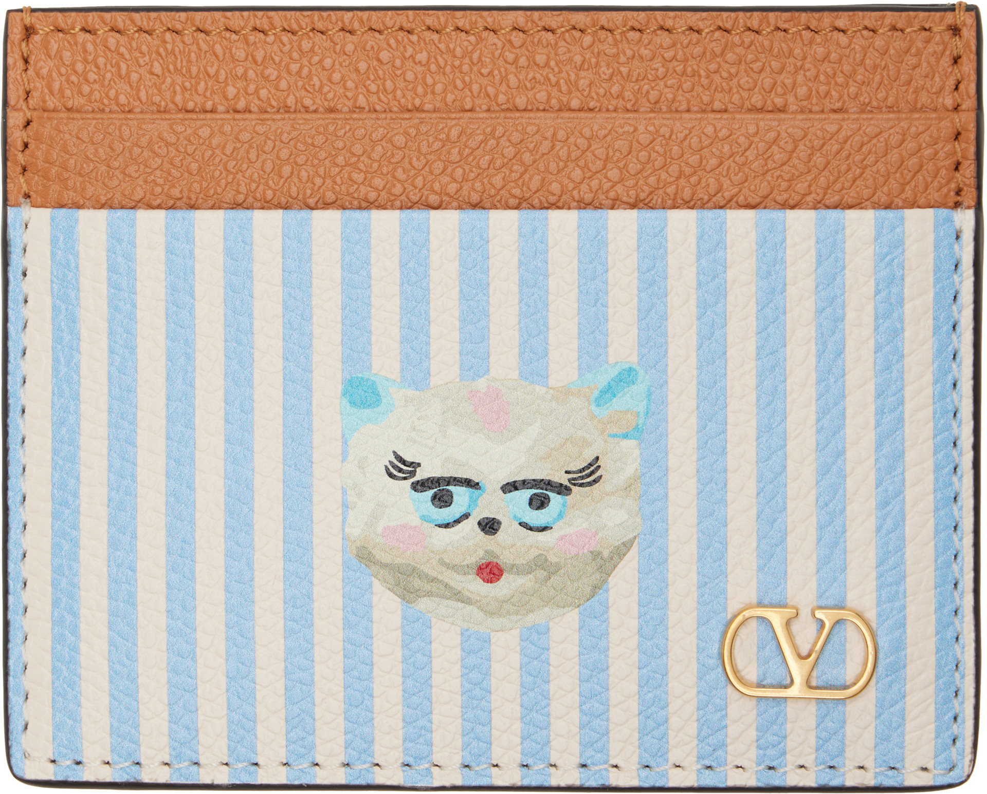 Valentino Garavani: ブルー＆オフホワイト VLogo 