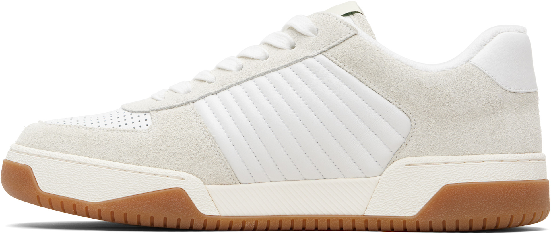 Valentino Garavani: White & Beige Sparry Sneakers | SSENSE