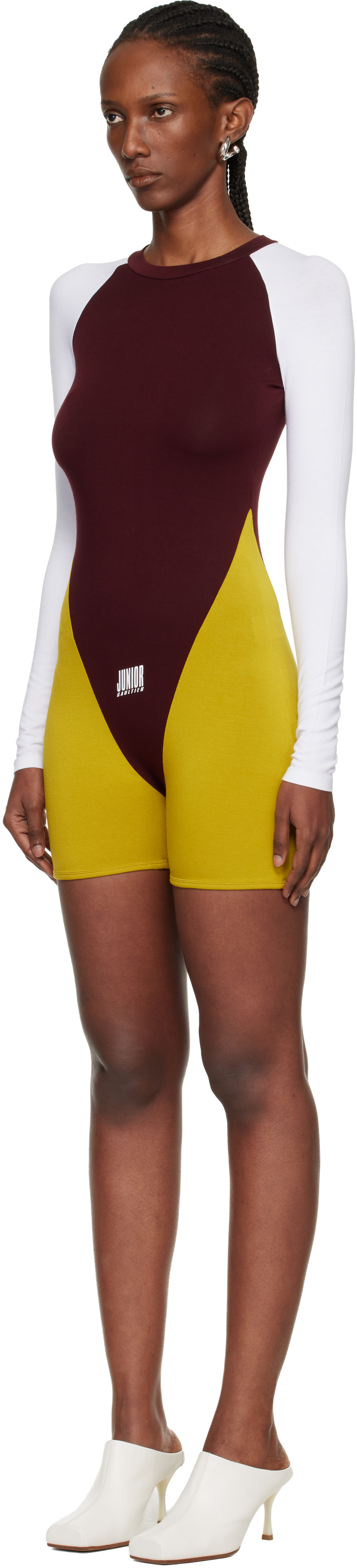 Jean Paul Gaultier: Burgundy & Yellow 'The Tricolor Junior