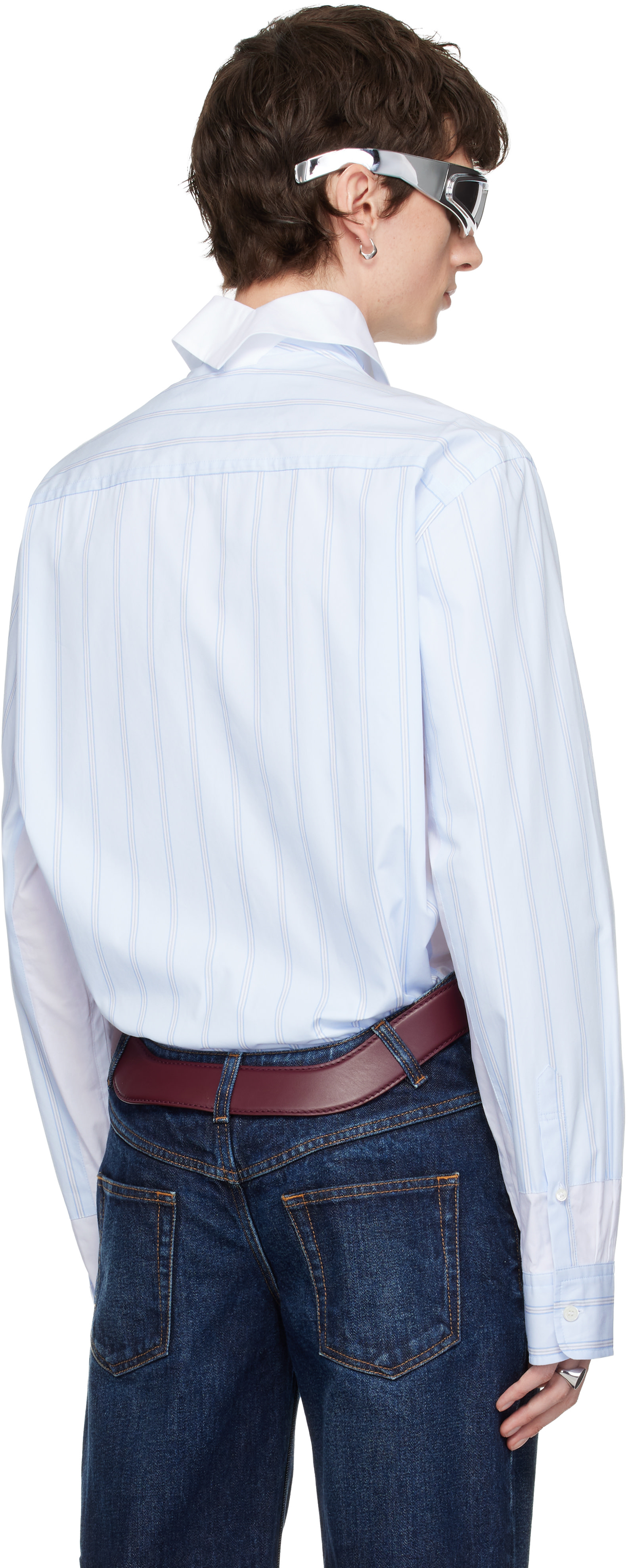 Jean Paul Gaultier: Blue & White 'The Petit Grand Junior' Shirt