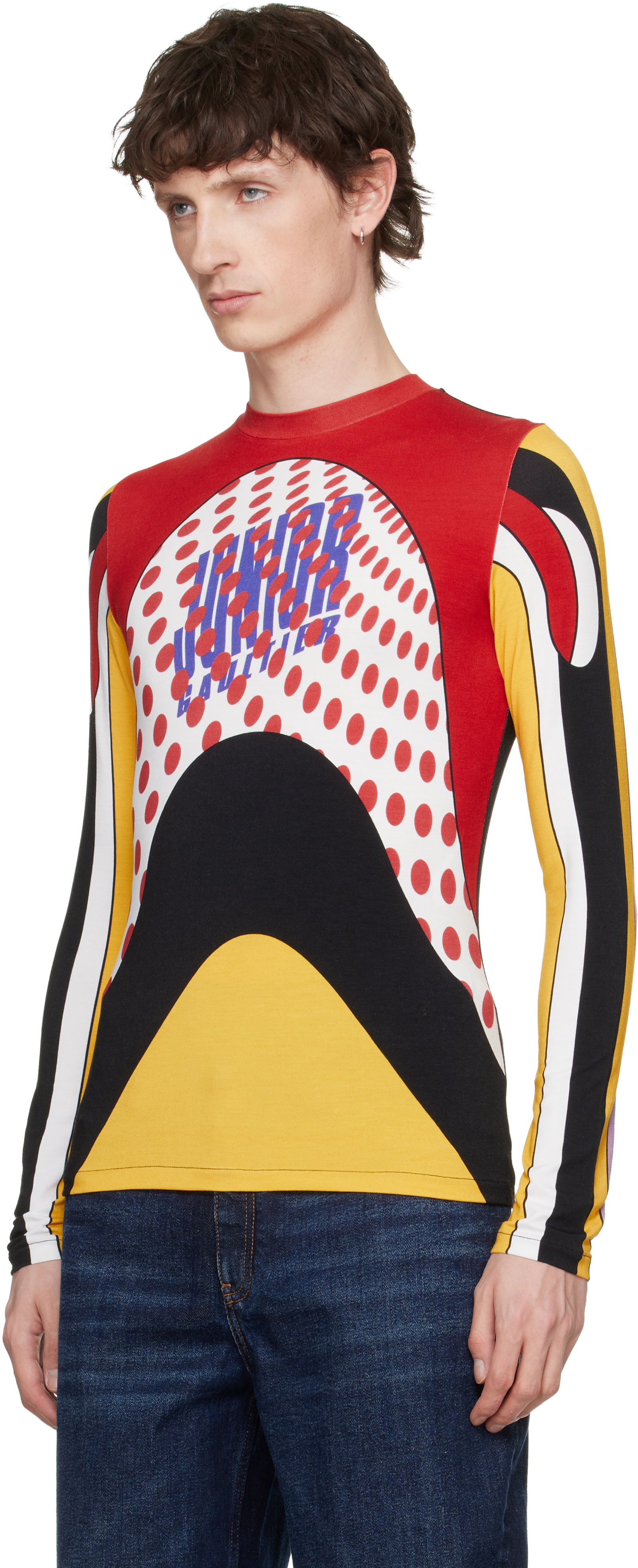 Jean Paul Gaultier: Multicolor 'The Junior Body Map' Top | SSENSE