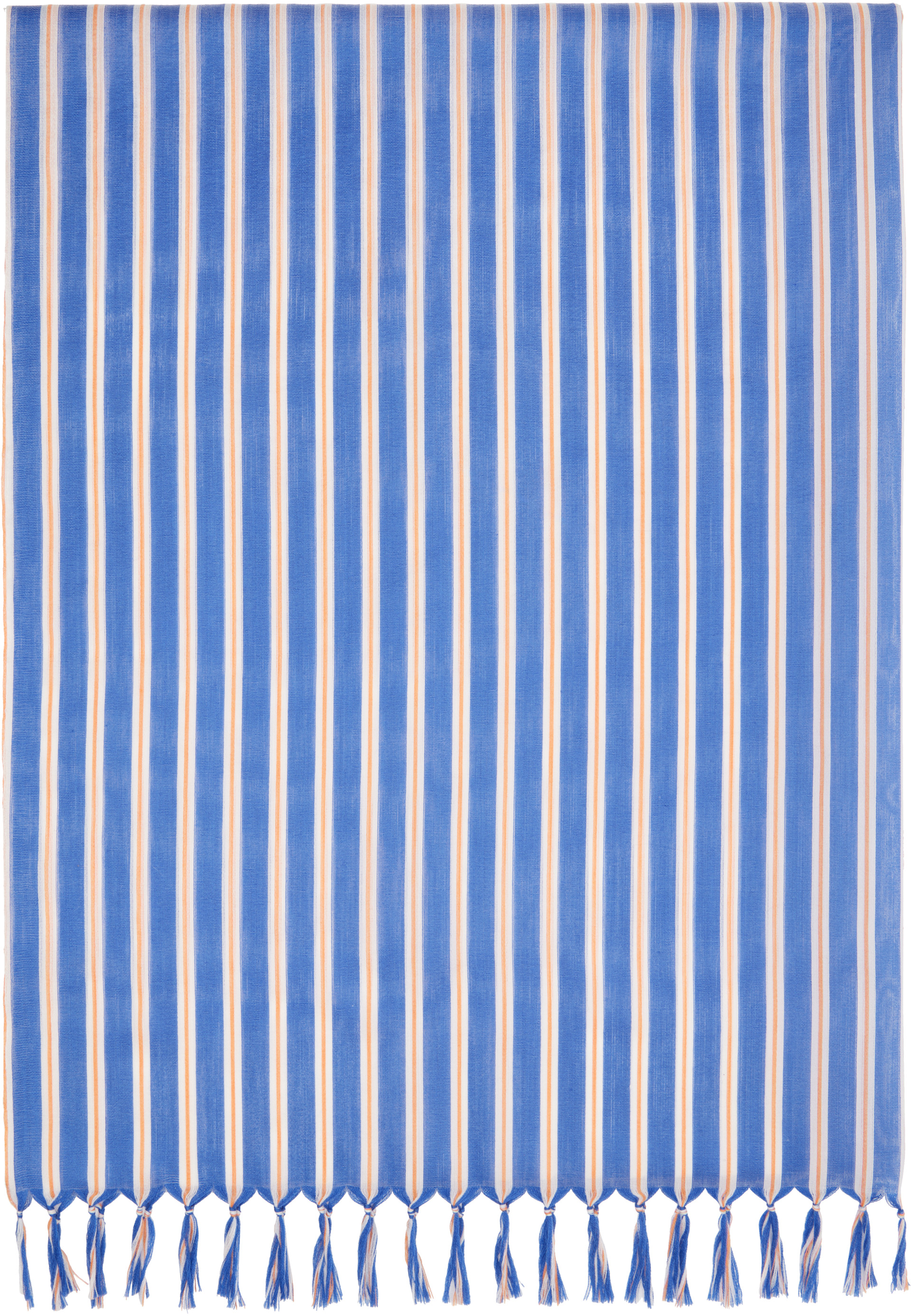 Issey Miyake - Écharpe December bleu marine à rayures Generic