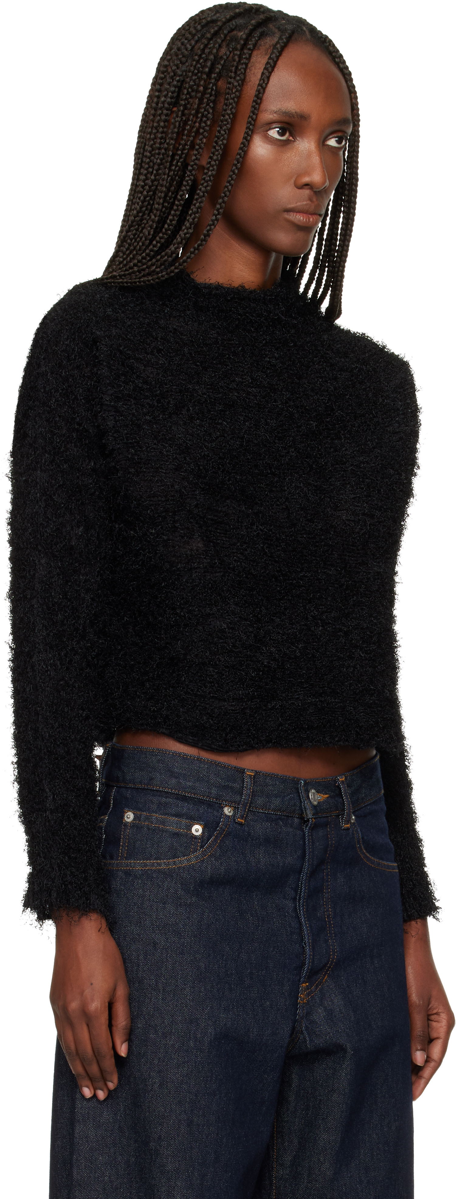 Issey Miyake - Pull noir en t