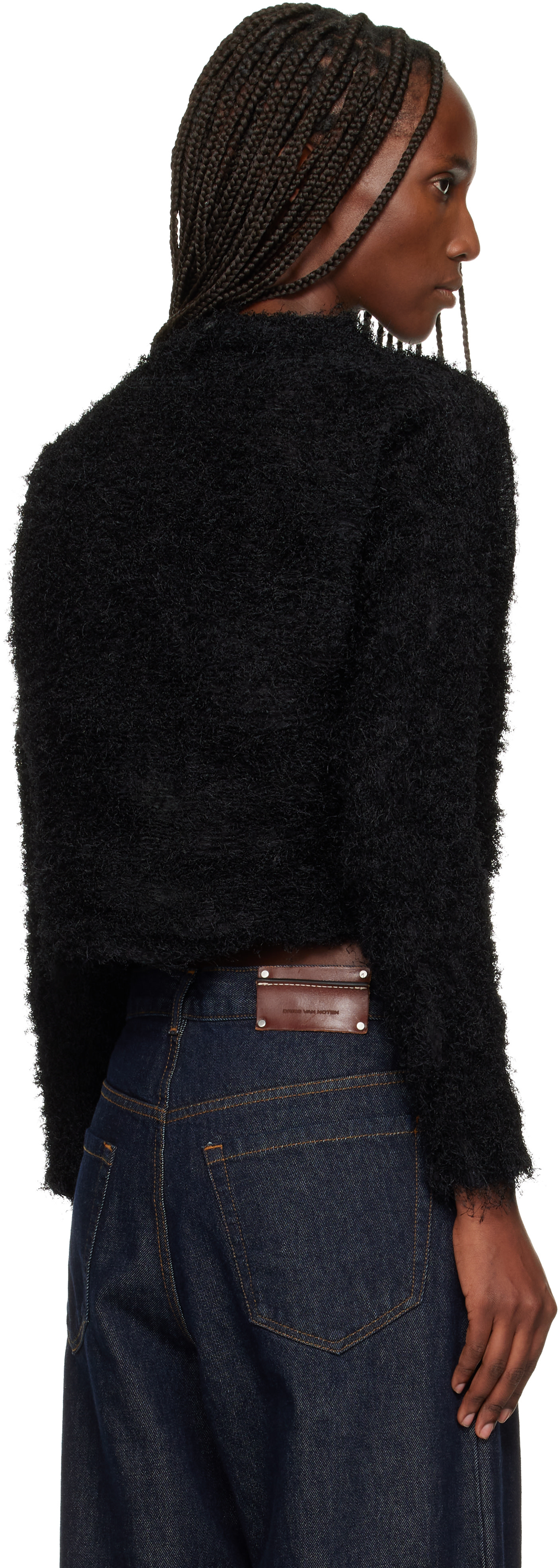 Issey Miyake - Pull noir en t