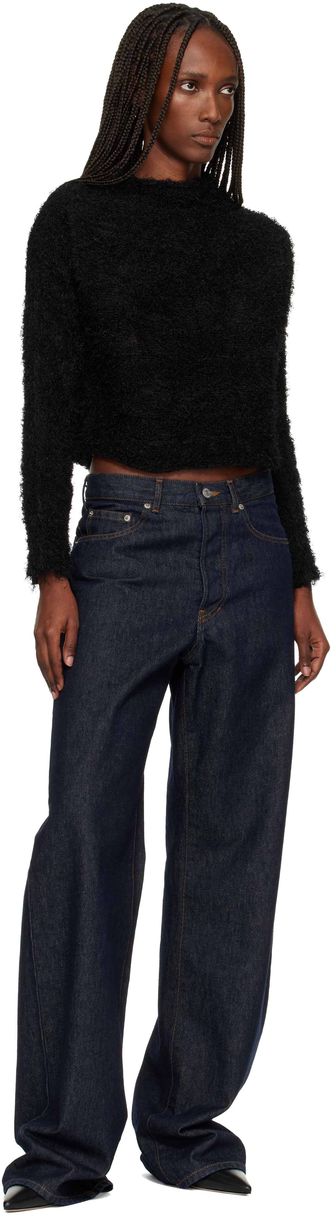 Issey Miyake - Pull noir en t
