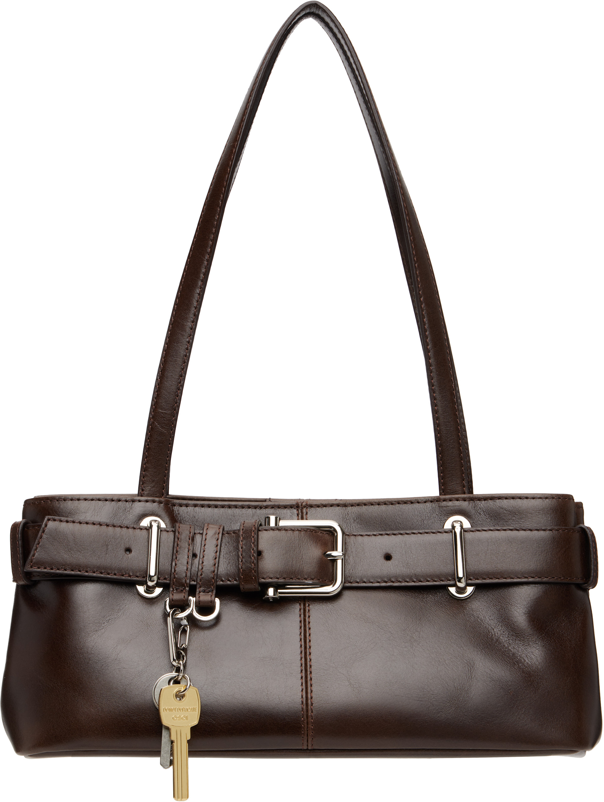 OSOI: Brown Shoulder Brocle Mini Bag | SSENSE