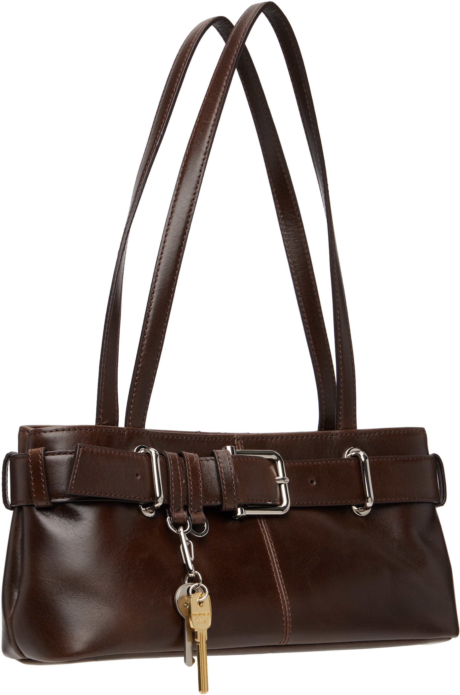 OSOI: Brown Shoulder Brocle Mini Bag | SSENSE