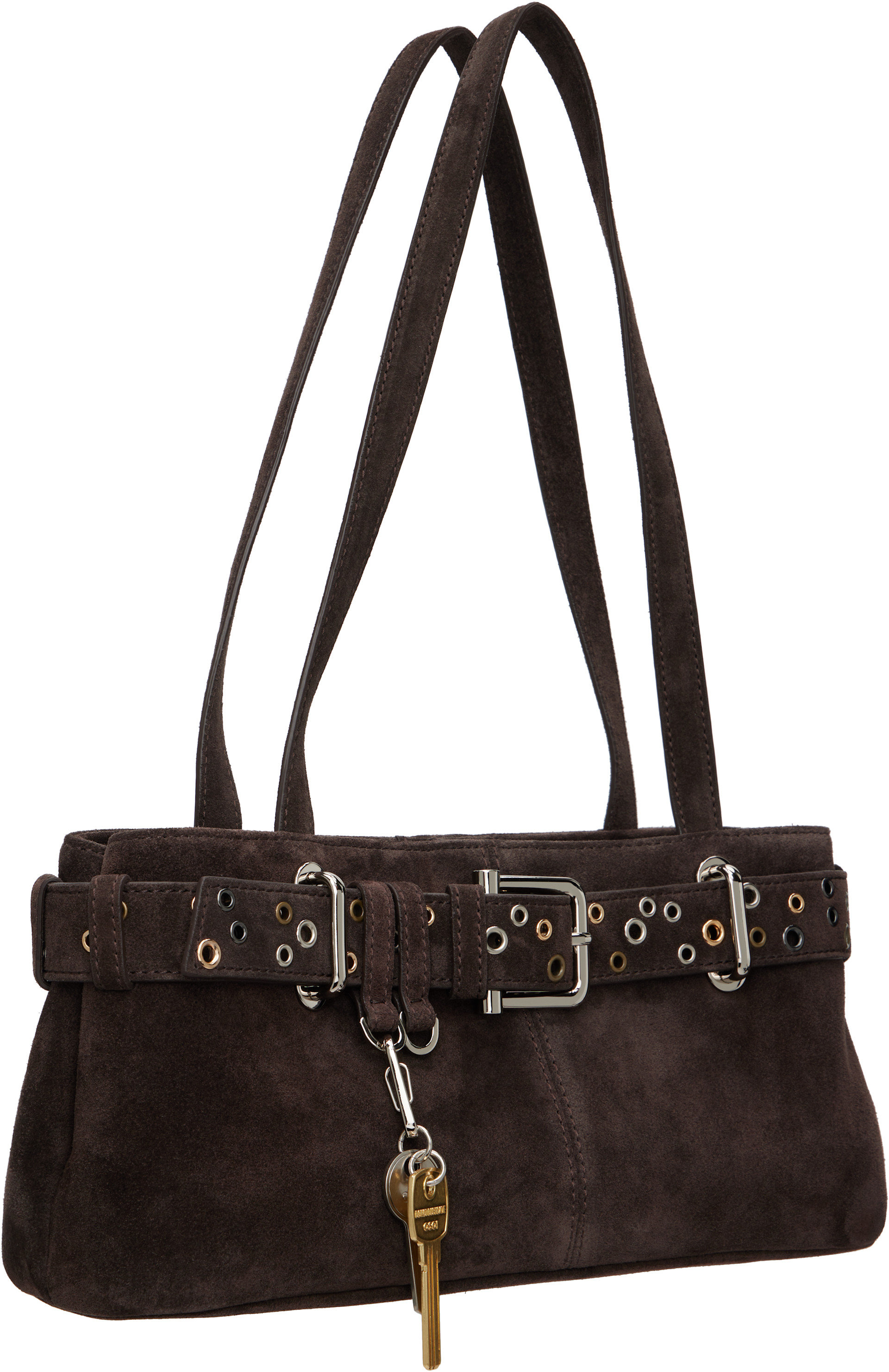 OSOI - Brown Shoulder Brocle Mini Bag