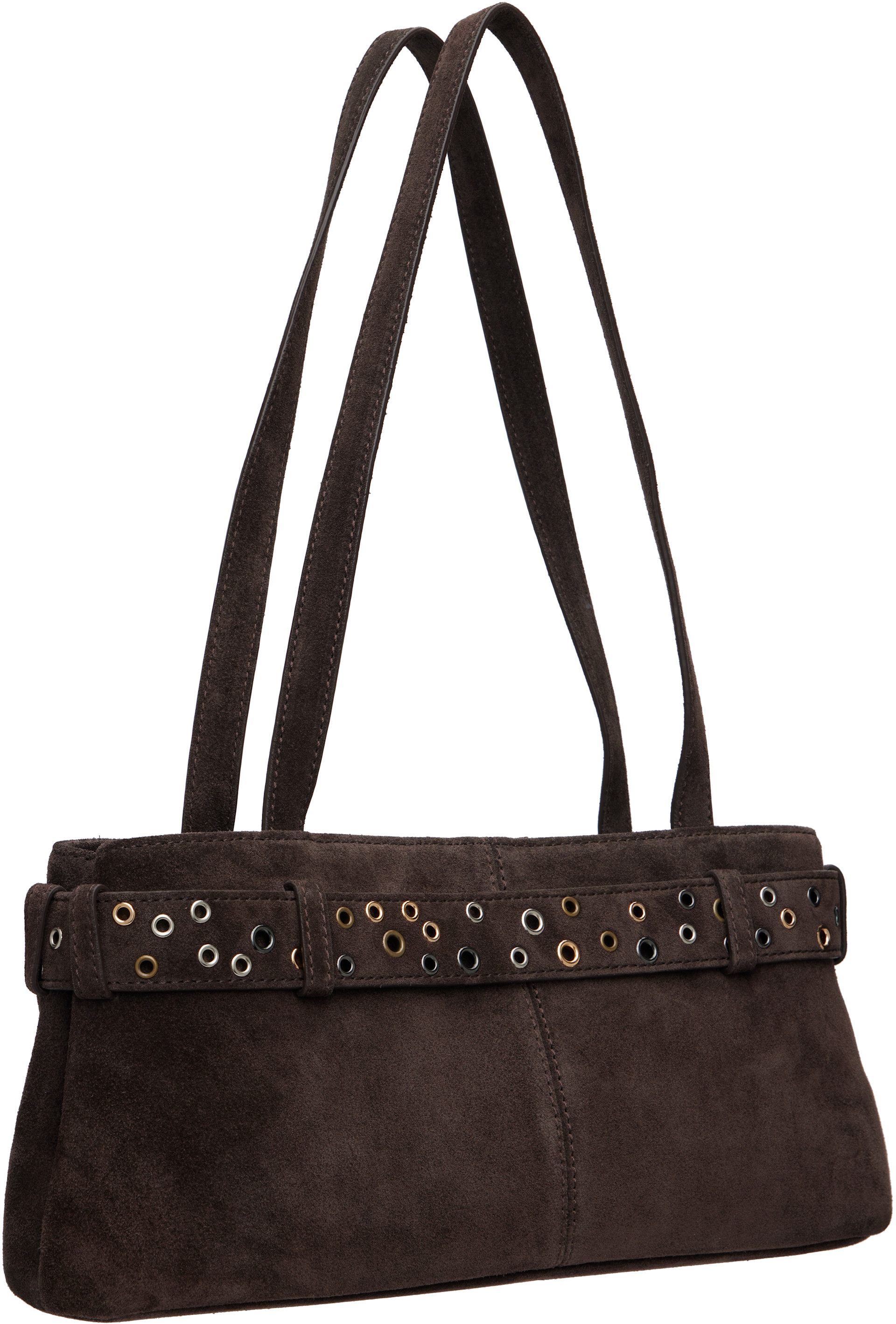 OSOI - Brown Shoulder Brocle Mini Bag