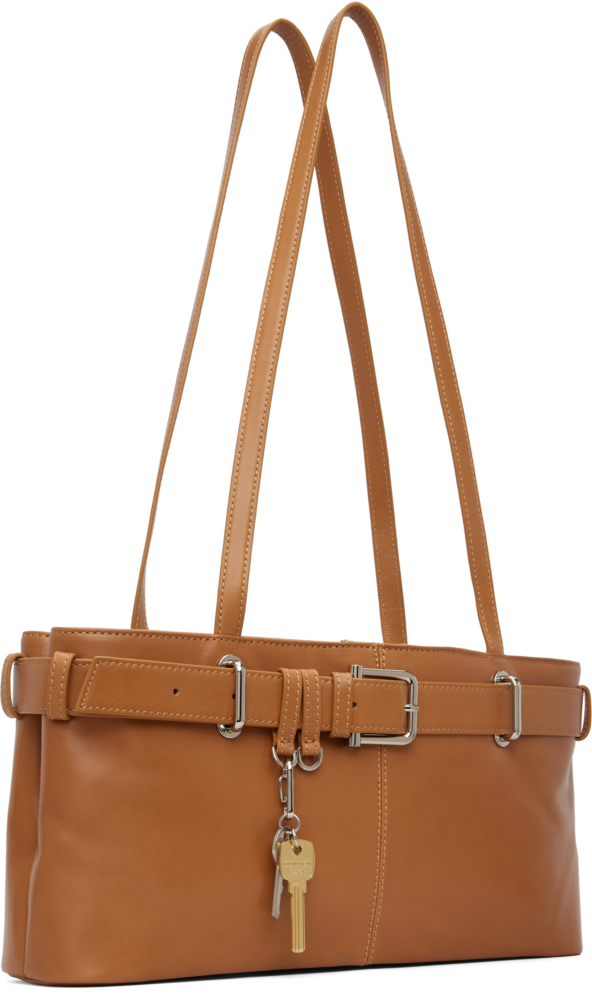 OSOI: Tan Shoulder Brocle Bag | SSENSE