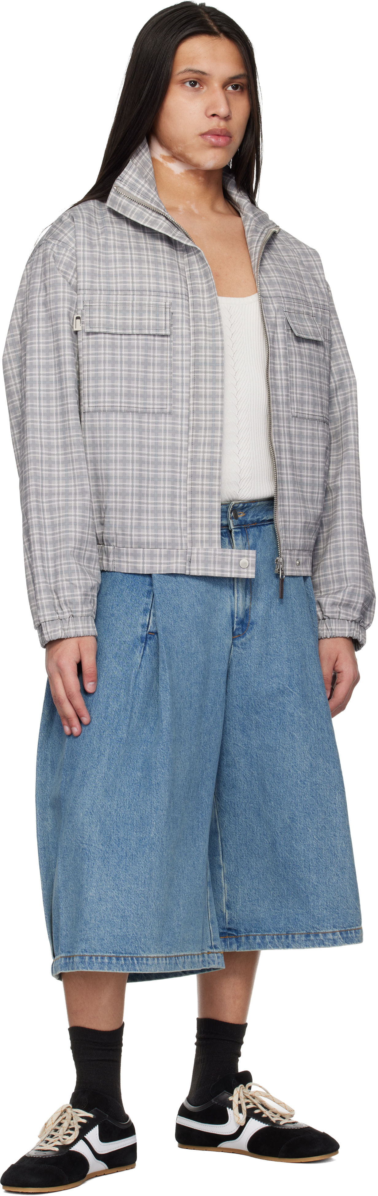 Seventh - Bermuda 410 bleu en denim
