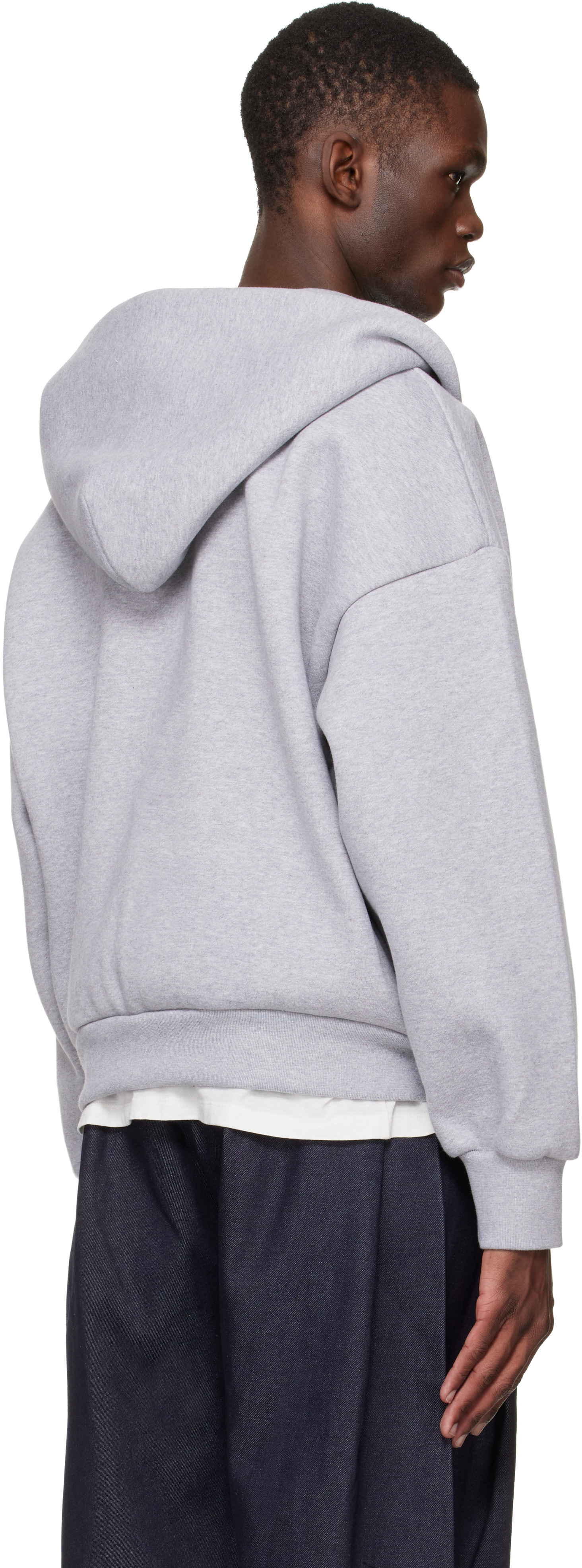 Seventh - Pull à capuche V2 gris à glissière