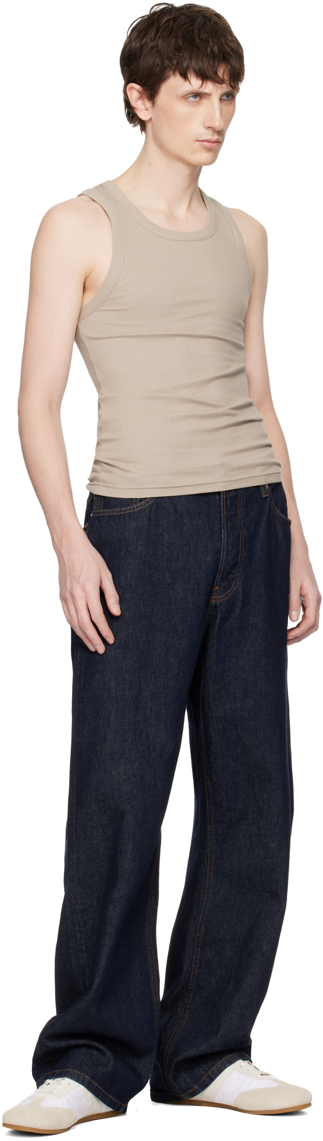 Seventh: Taupe Base Rib Tank Top | SSENSE United Kingdom