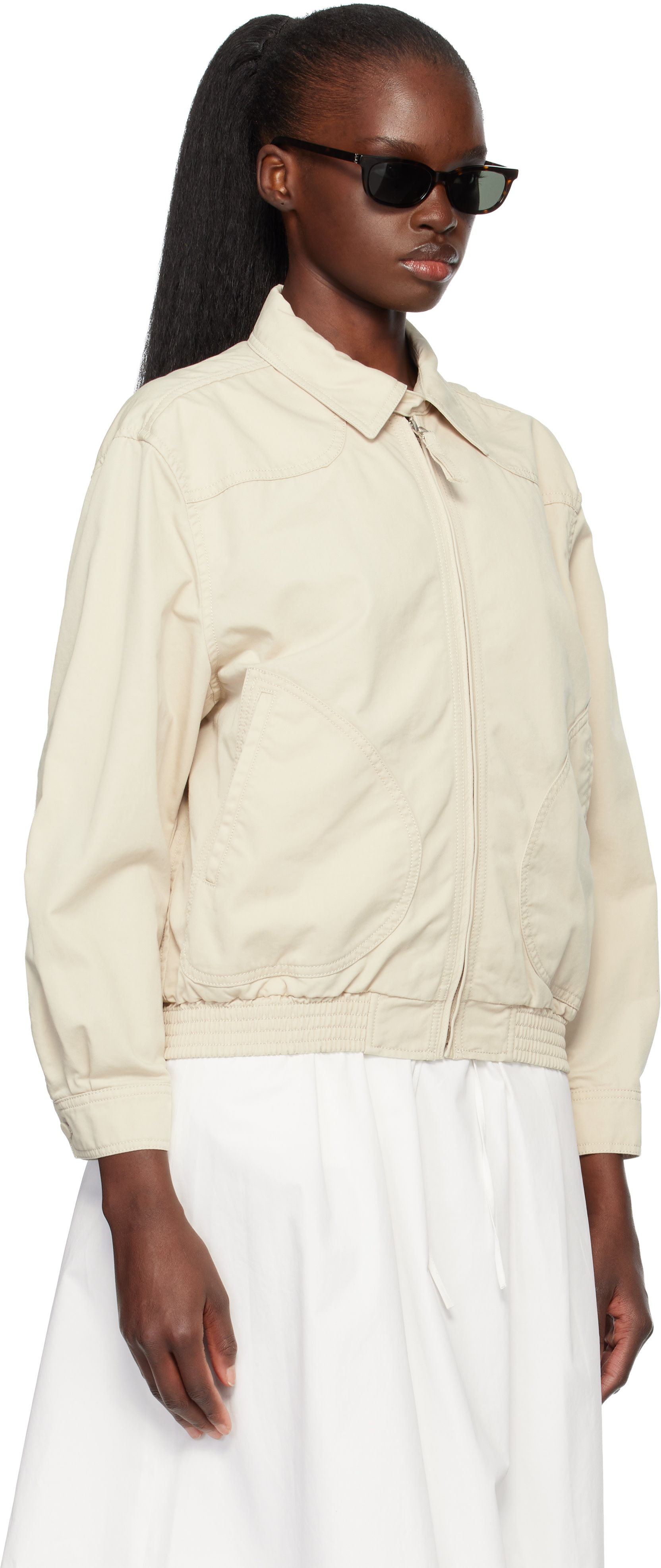 Nothing Written - Blouson Margaret beige en coton