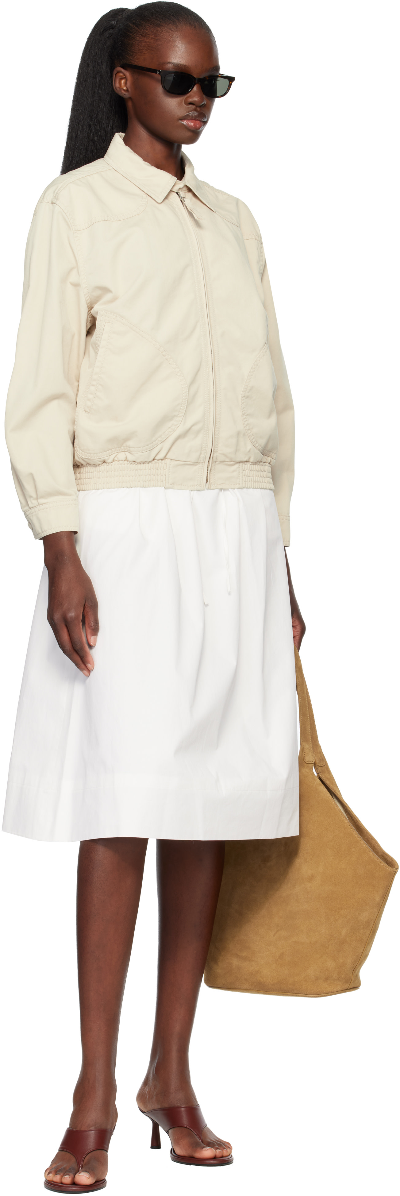 Nothing Written - Blouson Margaret beige en coton