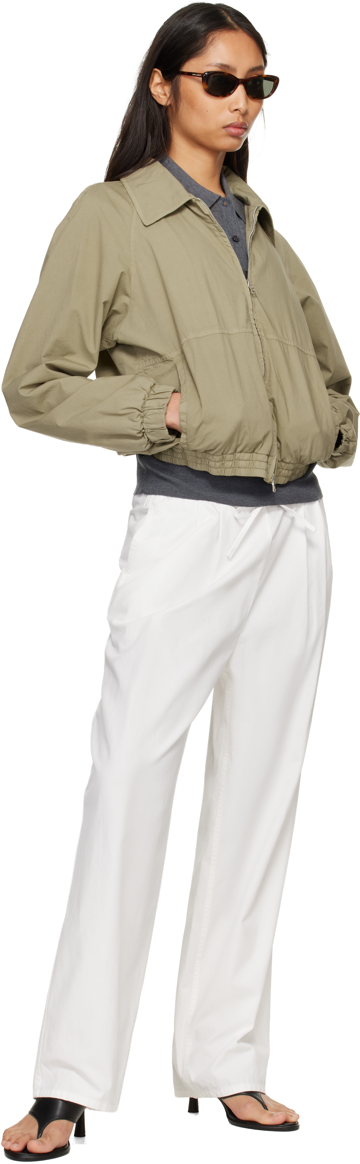 Nothing Written - White Lazy Cotton Drawstring Lounge Pants