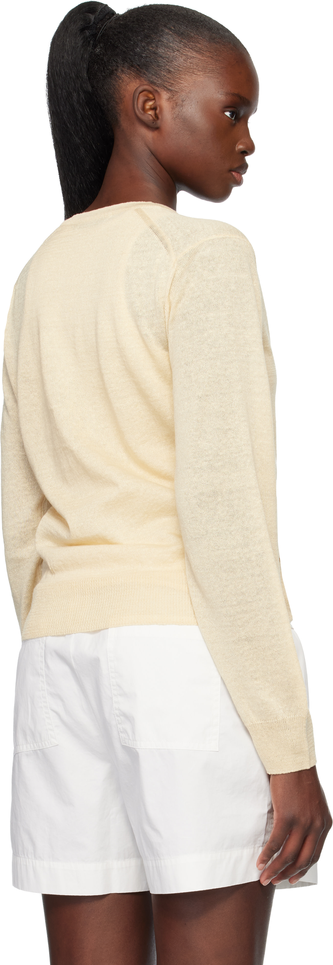 Nothing Written - Cardigan Rola jaune en lin