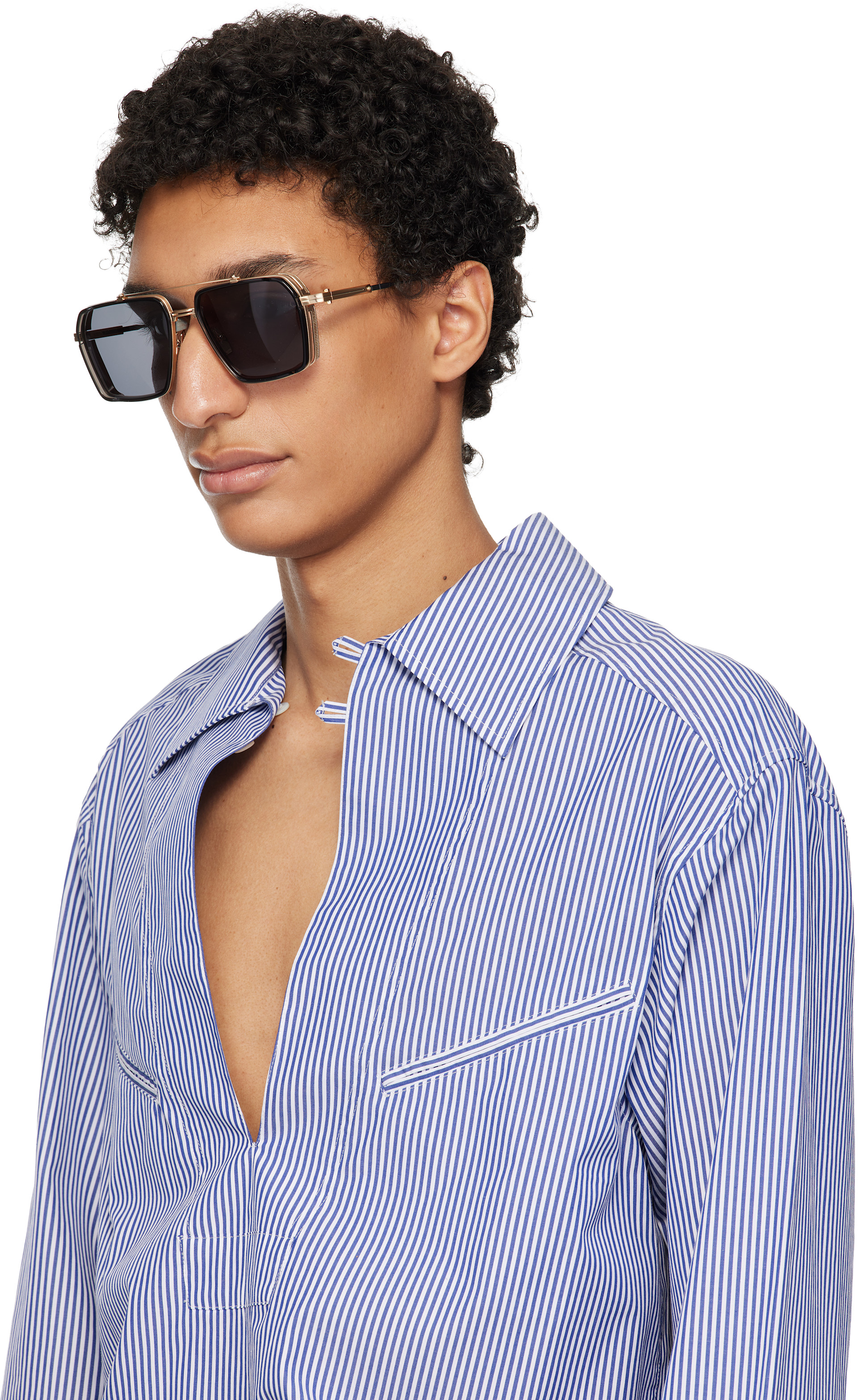 Akoni - Gold & Black Tiros Sunglasses