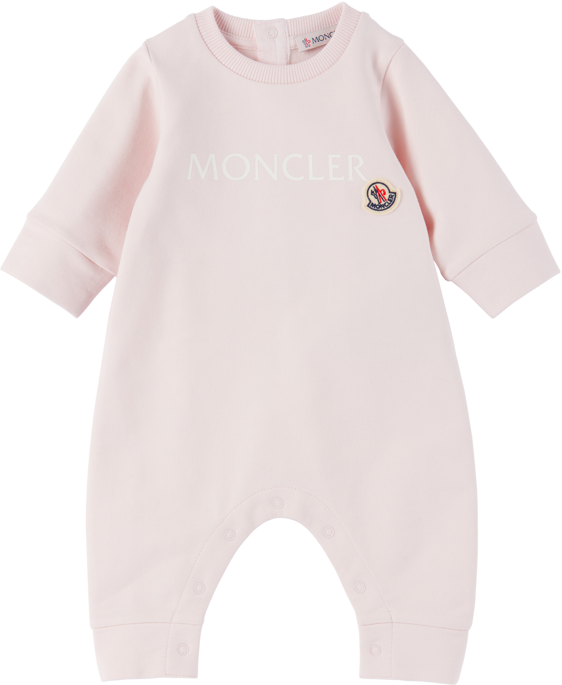 Moncler Enfant - ベビー|ピンク ロゴ ロンパース