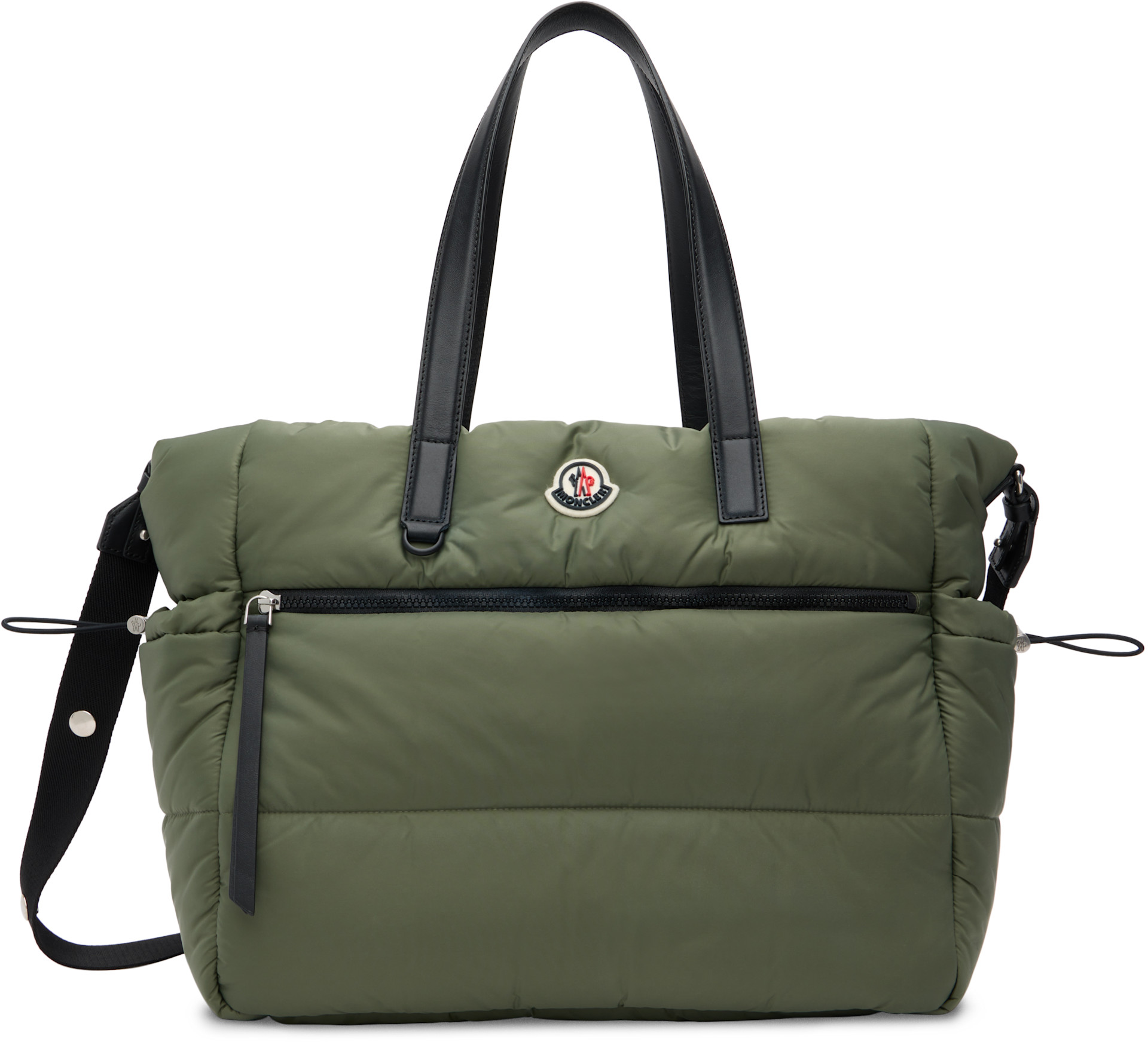 Moncler Enfant - 카키 로고 체인징 백