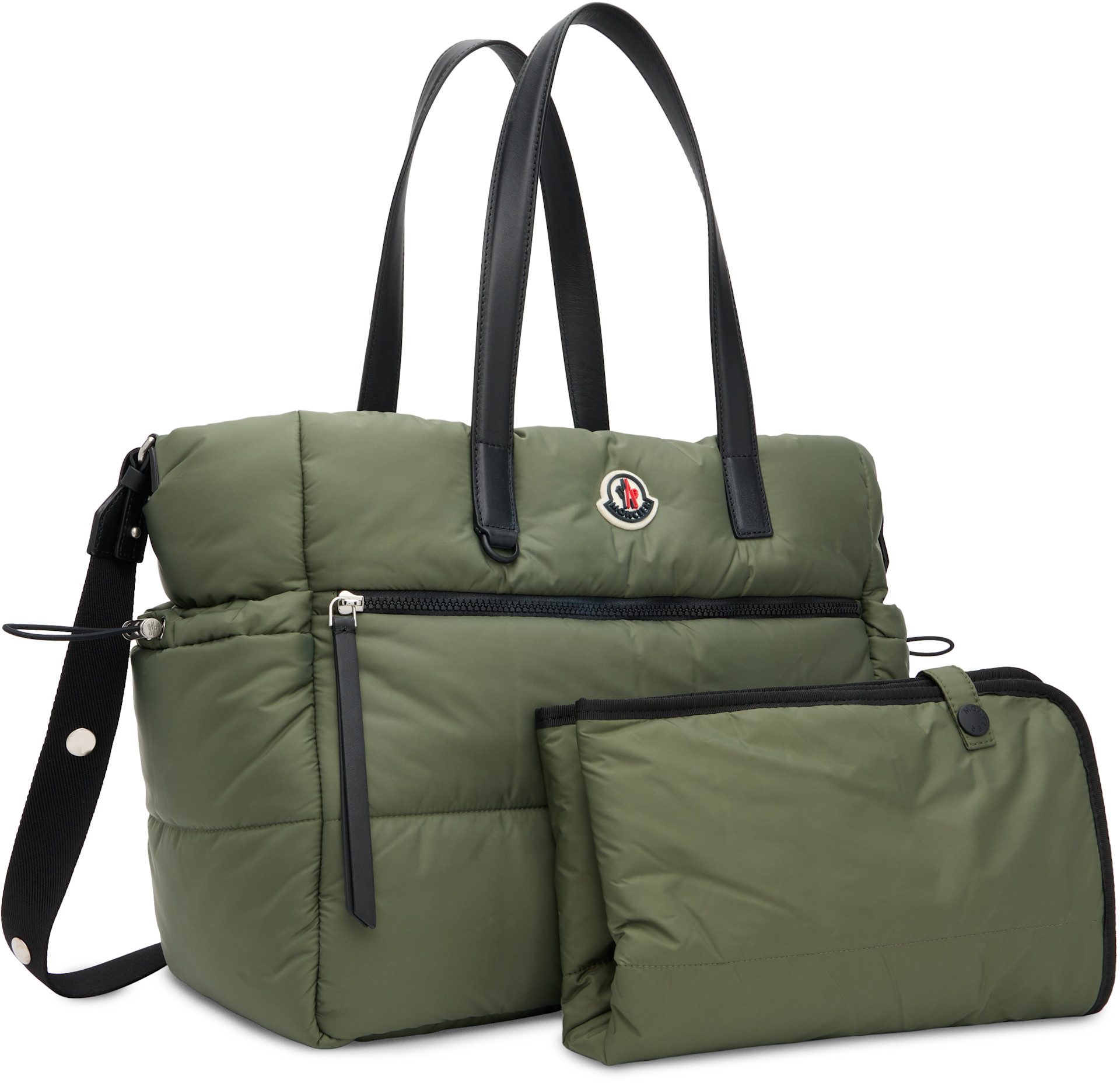 Moncler Enfant - 카키 로고 체인징 백