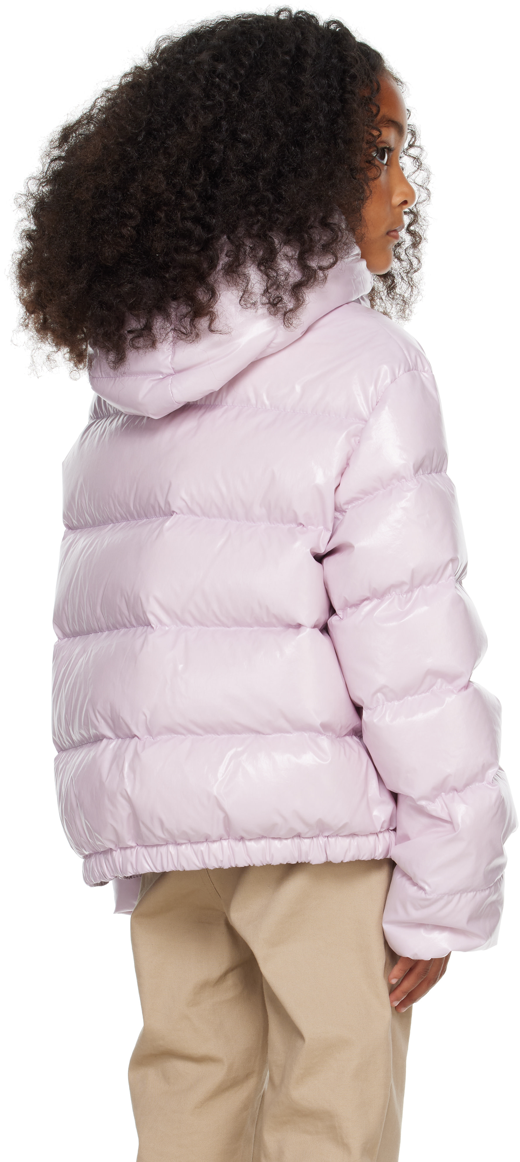 Moncler Enfant - Big Kids Pink Andro Hooded Short Down Jacket