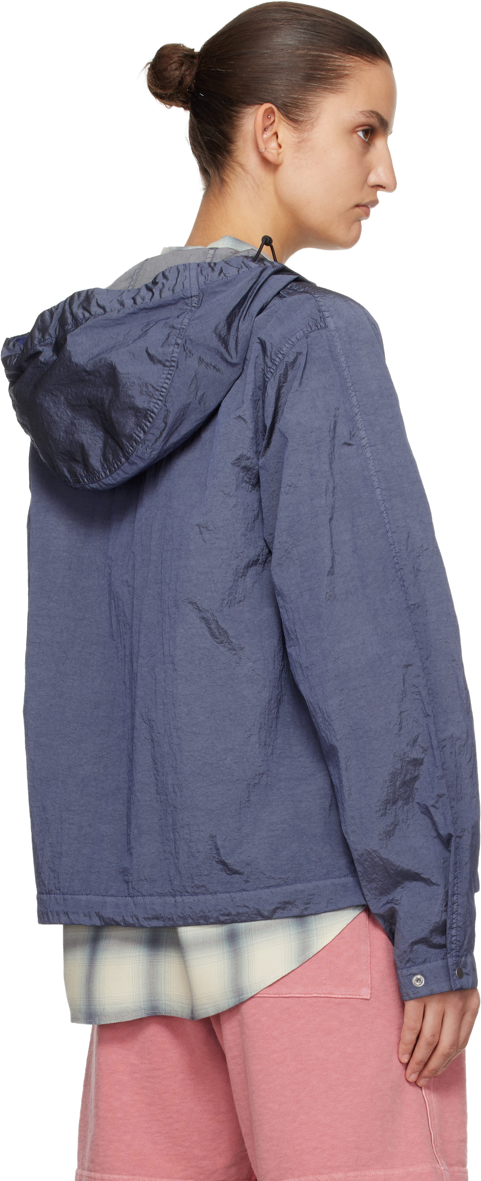 Stone Island: Navy 4100119 Nylon Metal ECONYL Watro-TC Jacket