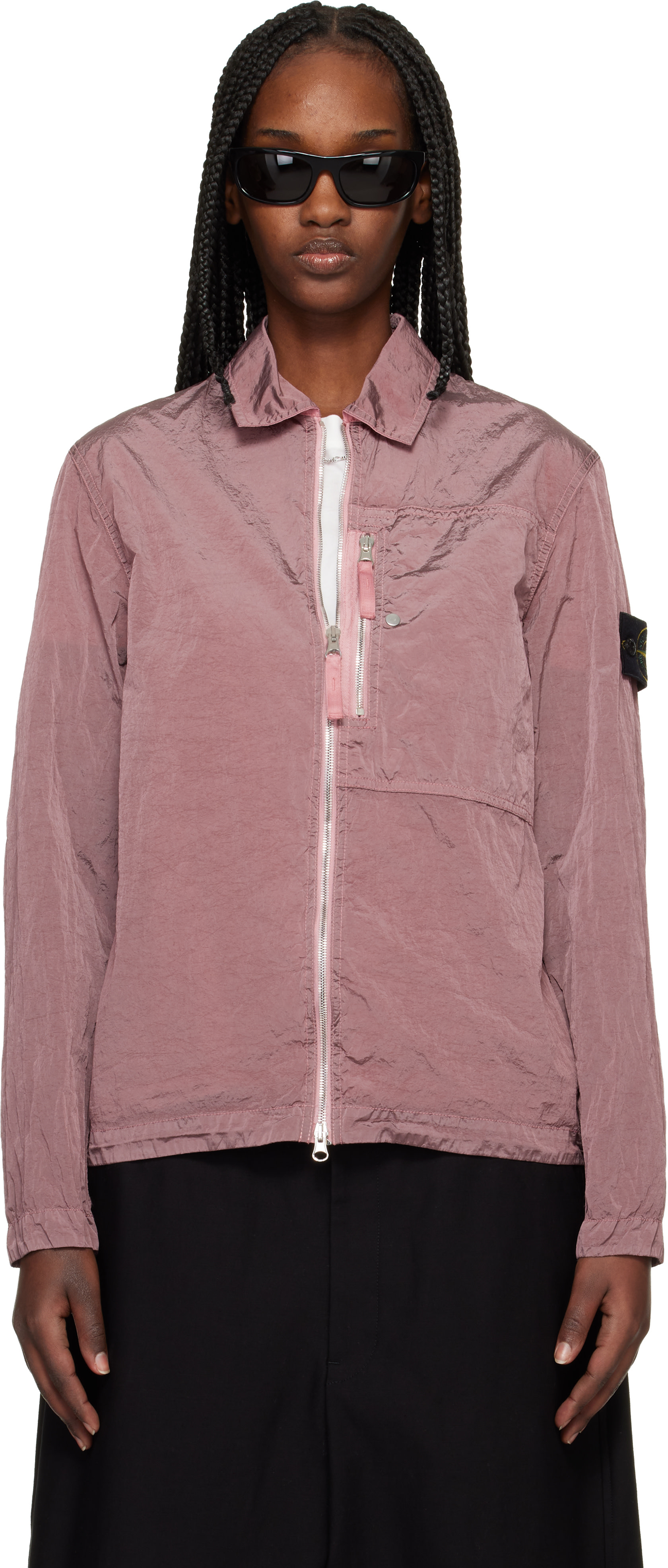 Stone Island: ピンク 1200038 Nylon Metal Econyl（エコニール