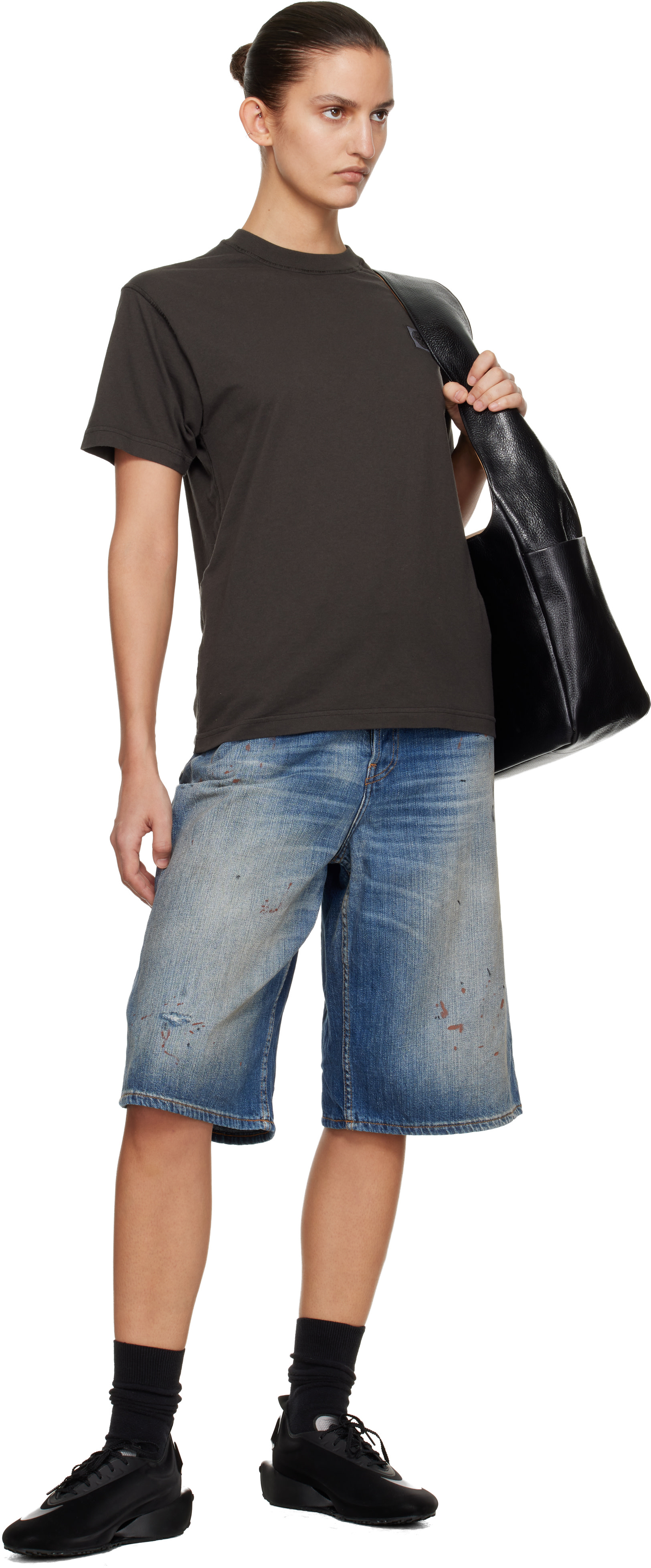 Stone Island: Gray 2100026 Organic Cotton Jersey 'Fissato' Effect