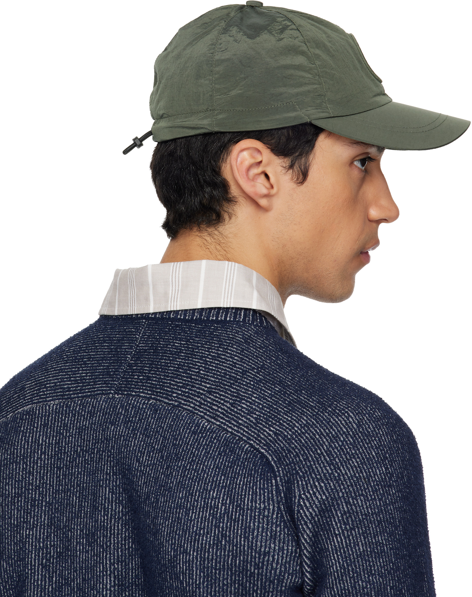 Stone Island: カーキ 9100011 Nylon Metal ECONYL キャップ | SSENSE 日本