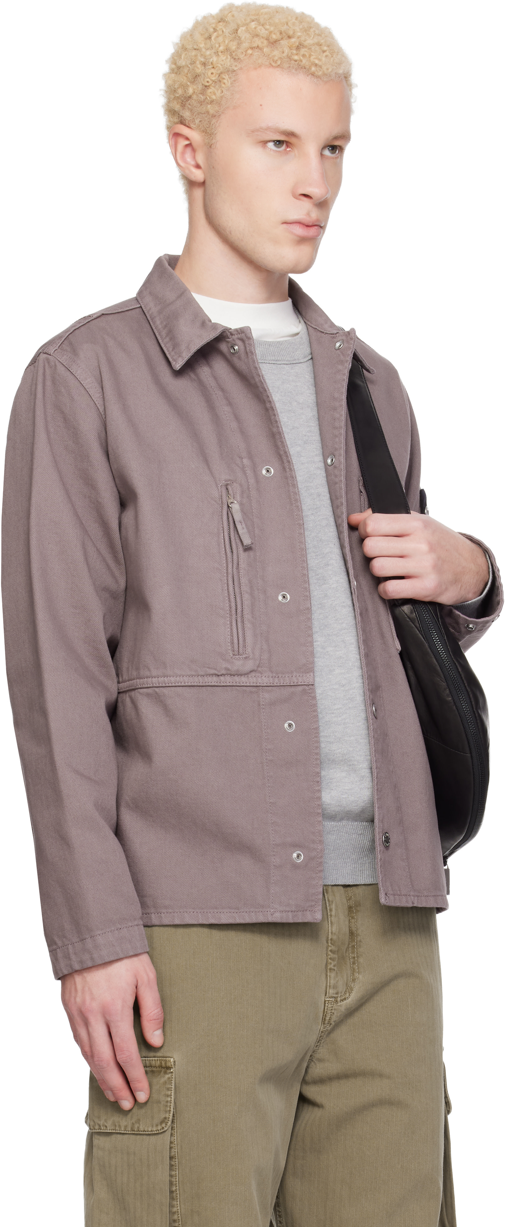 Stone Island: パープル 1200001 Light Bull デニムジャケット