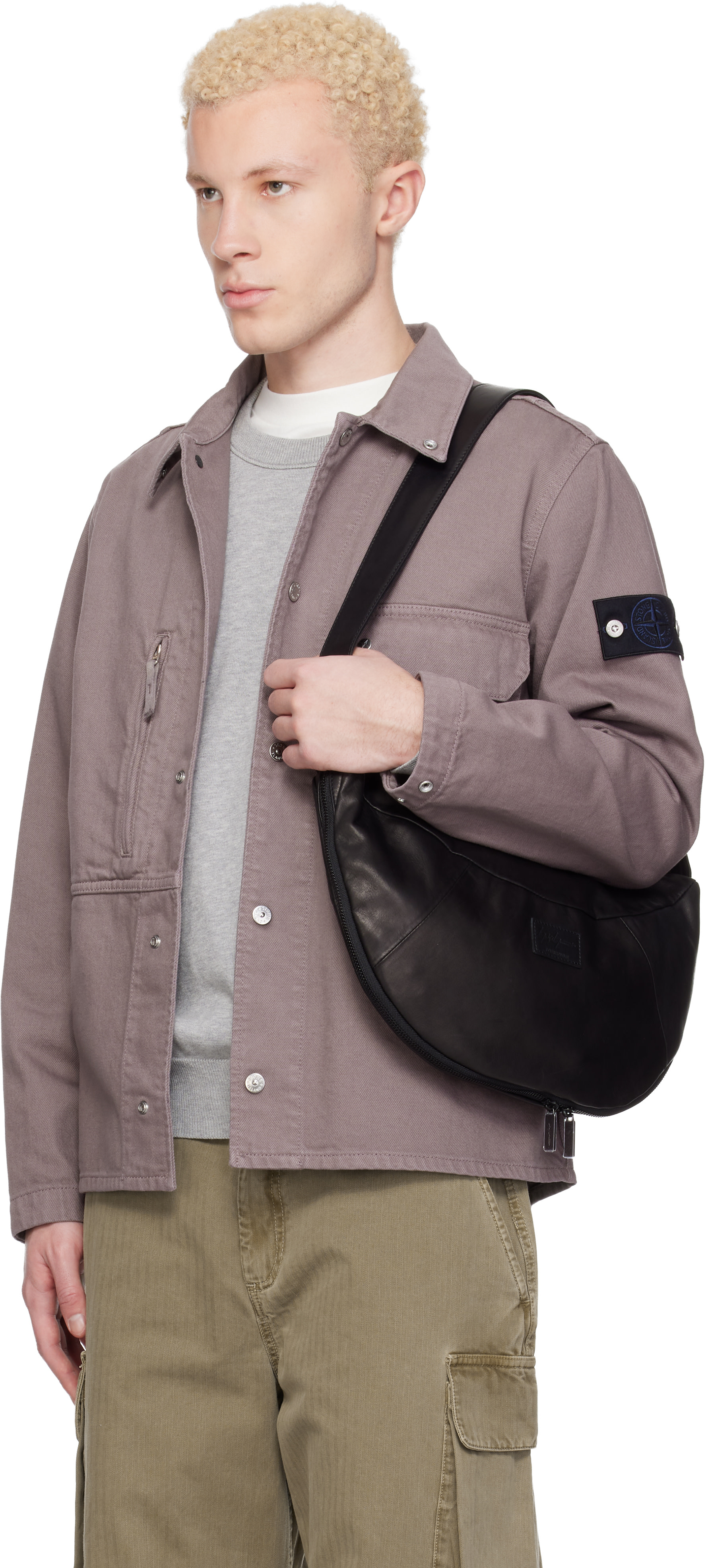 Stone Island: パープル 1200001 Light Bull デニムジャケット