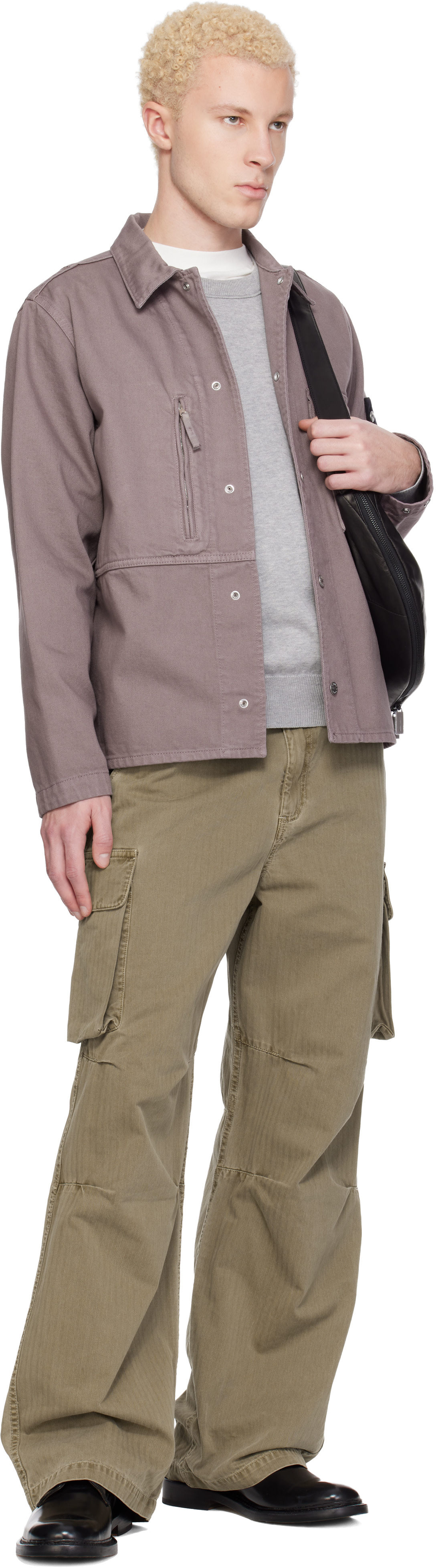Stone Island: パープル 1200001 Light Bull デニムジャケット