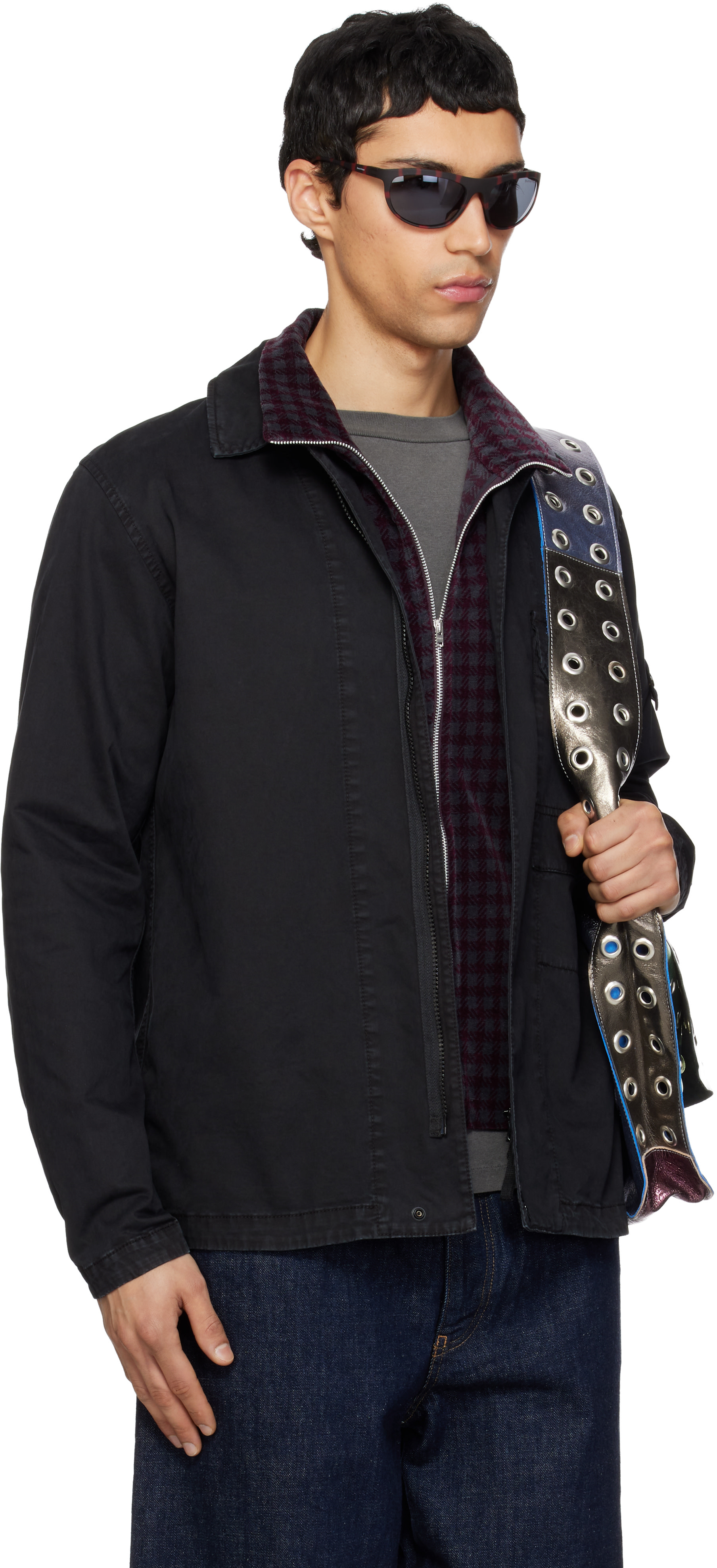 Stone Island: ブラック 1200001 Organic Cotton Stretch 