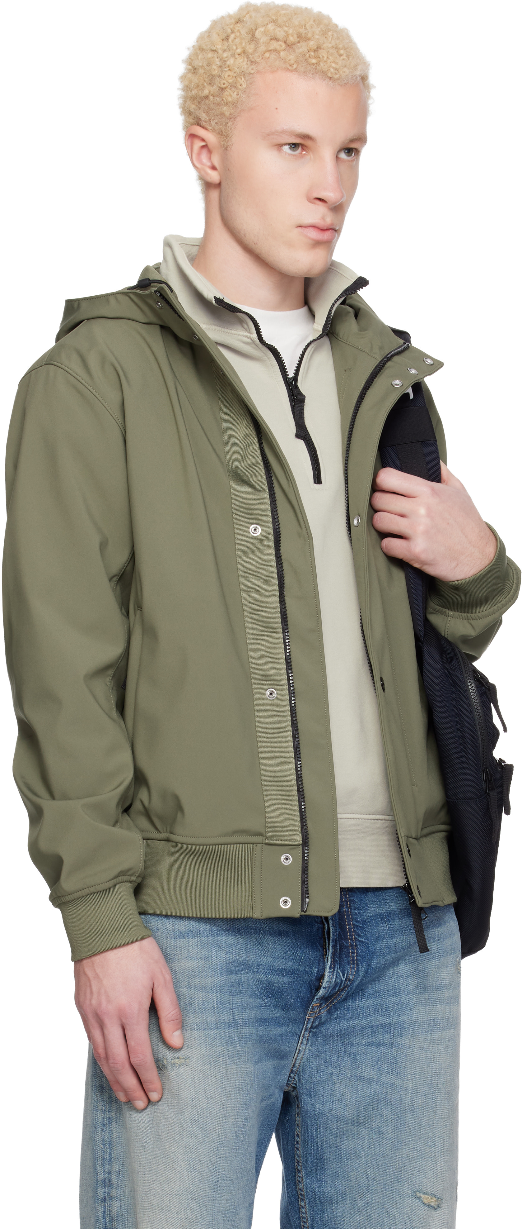 Stone Island - カーキ 4100118 Light Soft Shell-R E.Dye Technology ジャケット