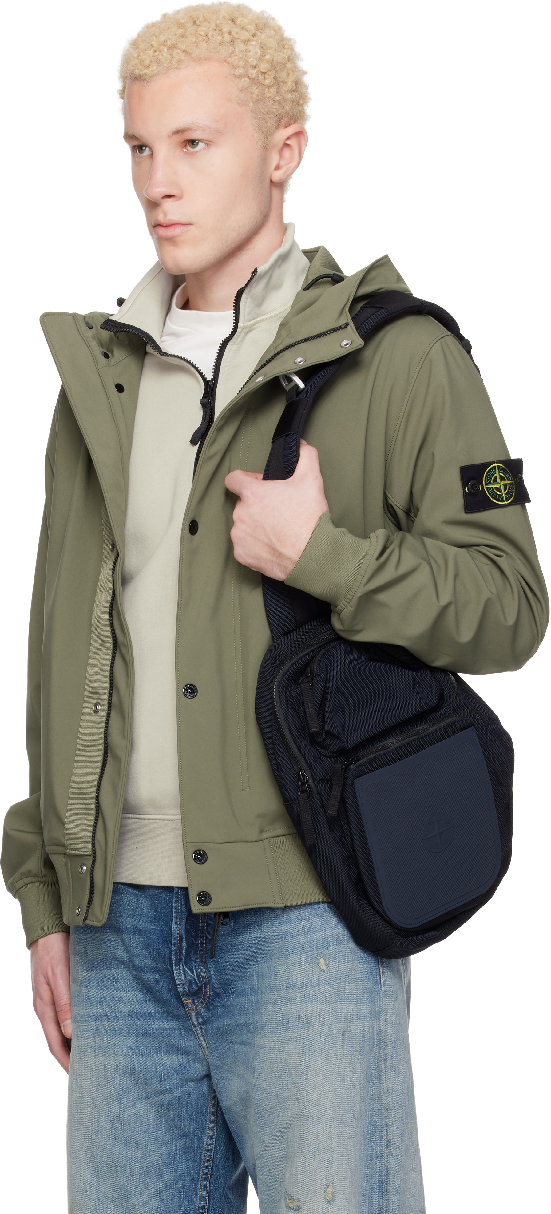 Stone Island - カーキ 4100118 Light Soft Shell-R E.Dye Technology ジャケット