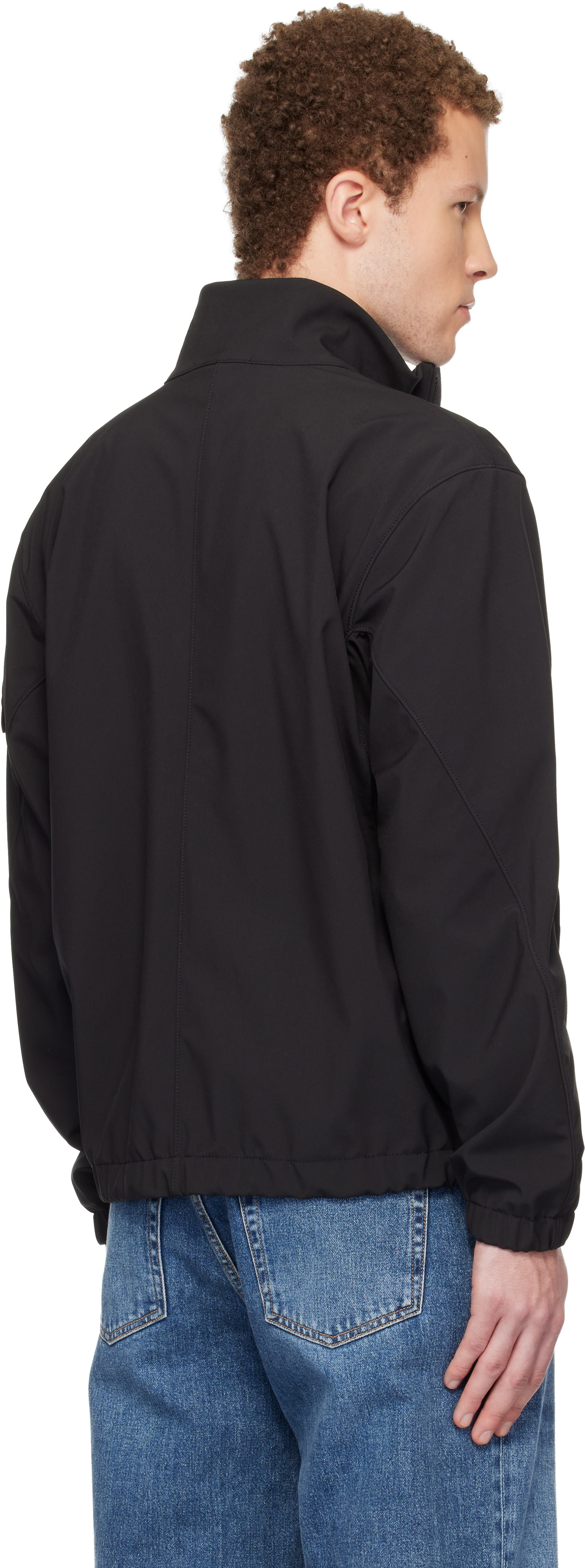 Stone Island - ブラック 4100022 Light Soft Shell-R e.dye Technology ジャケット
