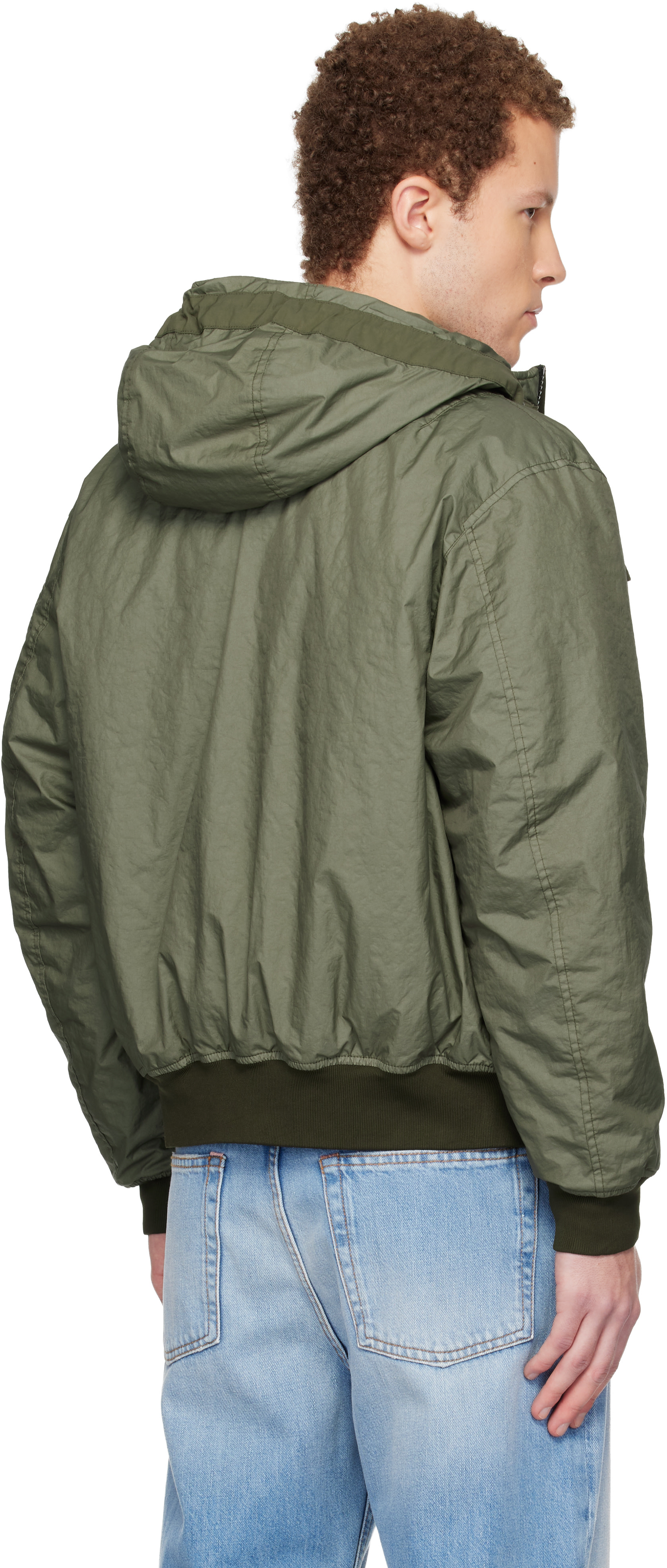 Stone Island: Khaki 4100005 Membrana 3L TC Jacket | SSENSE