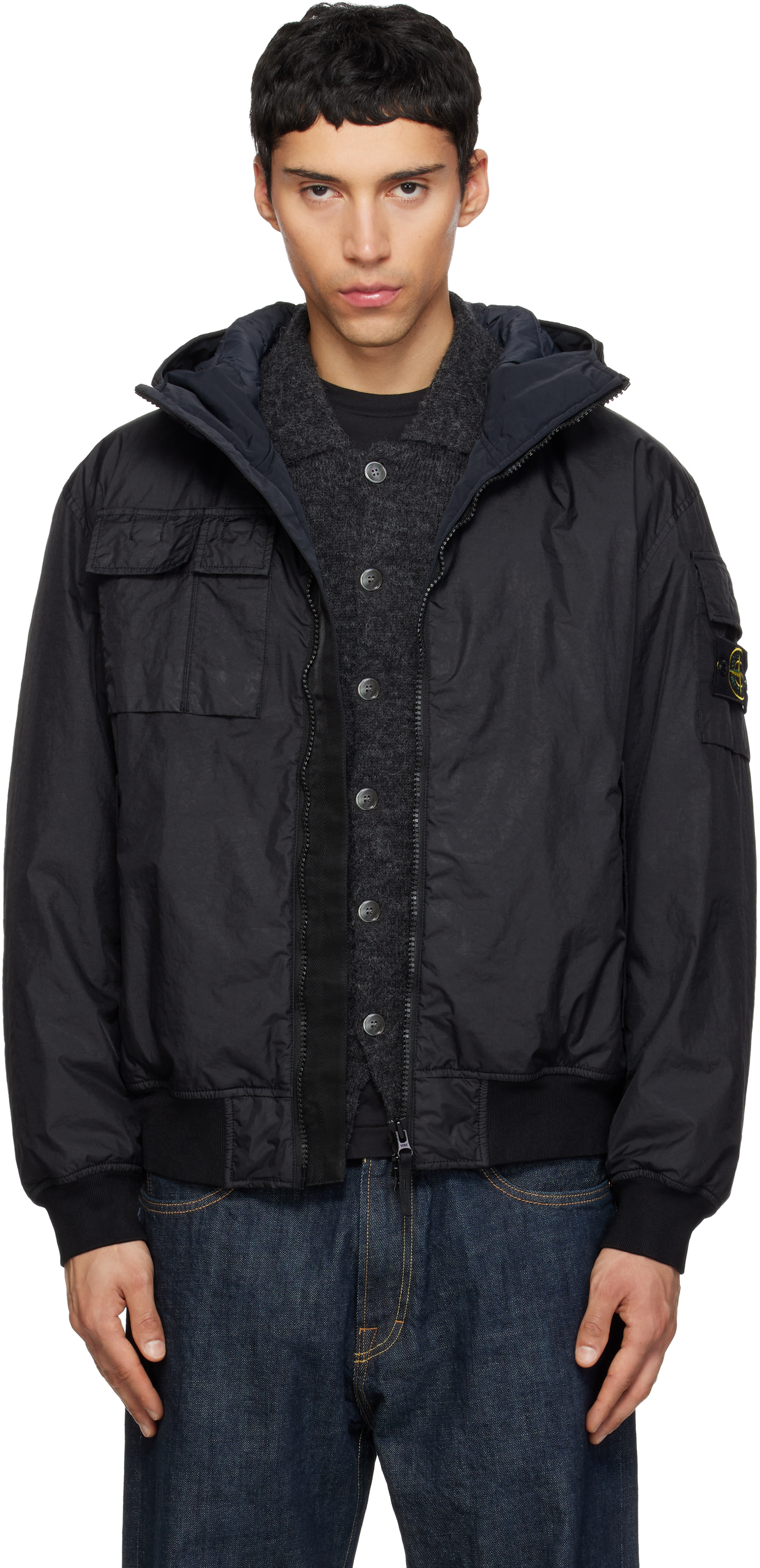 Stone Island - 블랙 4100005 재킷