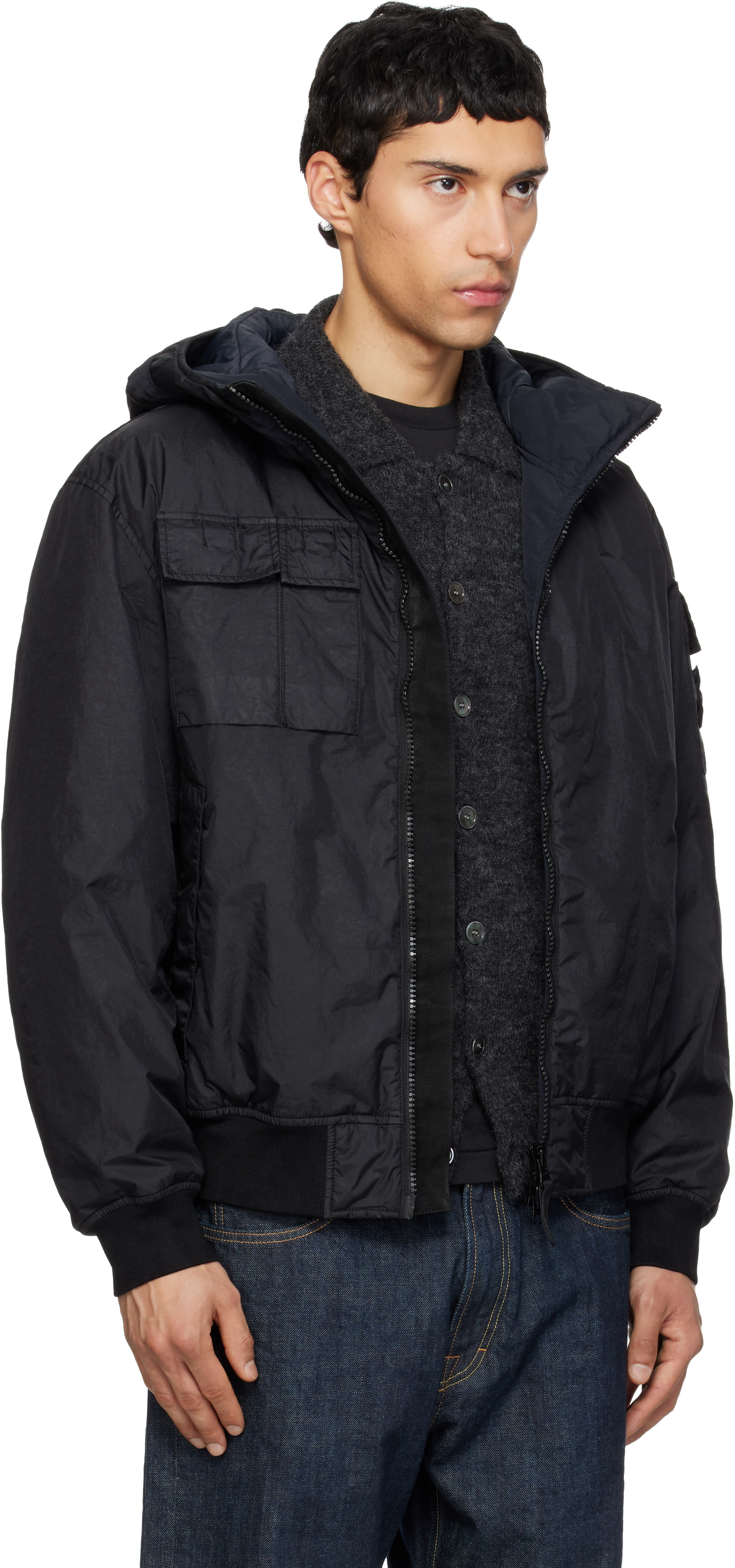 Stone Island - 블랙 4100005 재킷