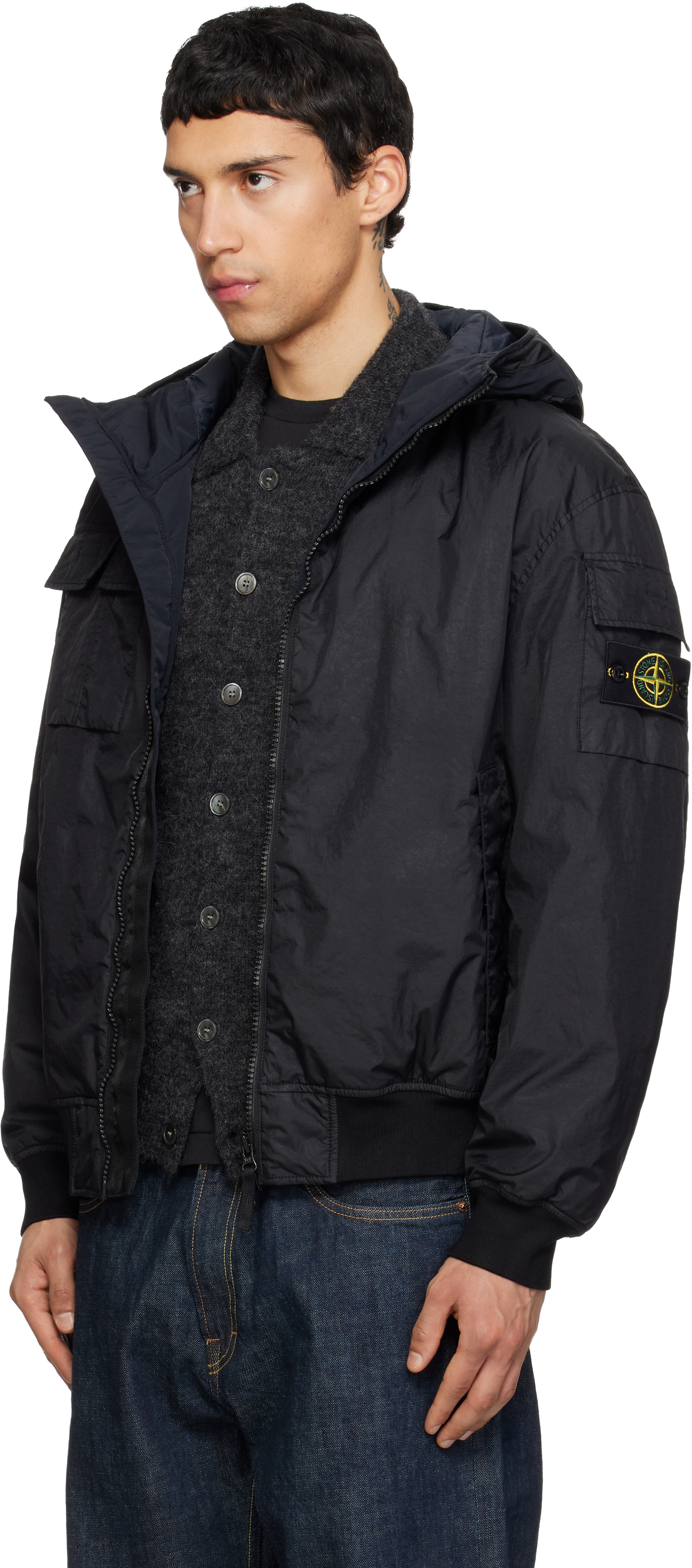 Stone Island - 블랙 4100005 재킷